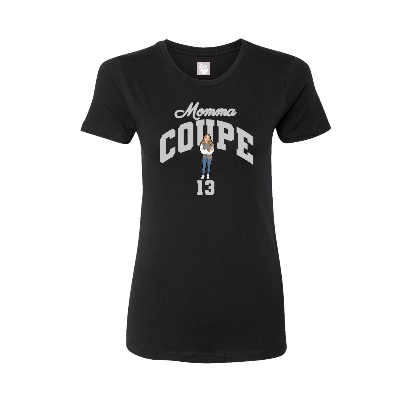 Womens Tee — Mothers Day Arch in Black