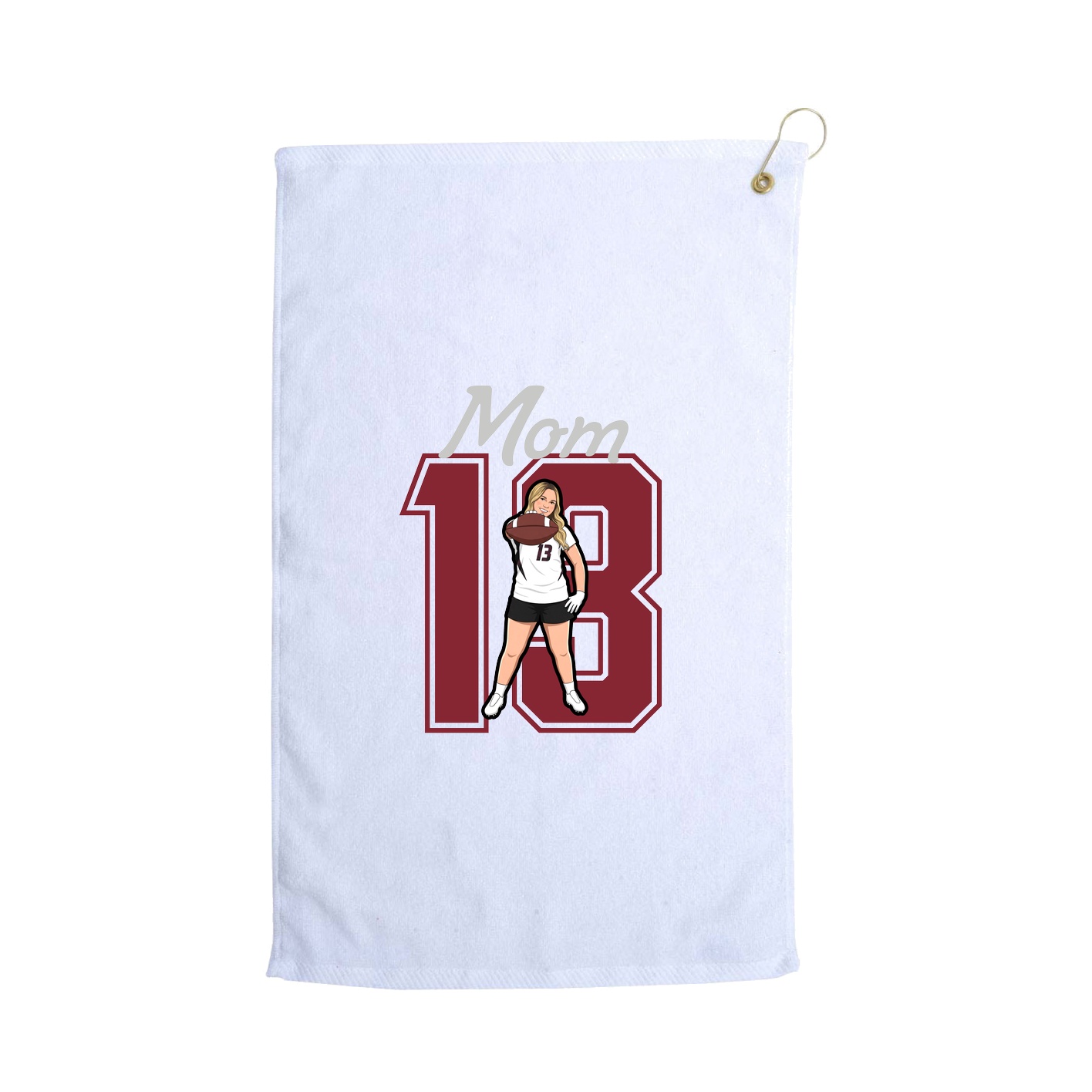 Golf Towel — Mothers Day Shirsey in White