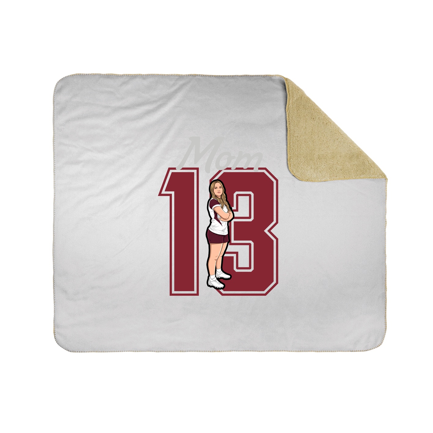 Throw Blanket — Mothers Day Shirsey in White