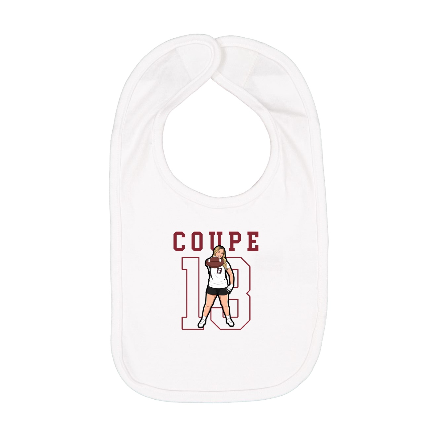 Infant Bib — Shirsey in White