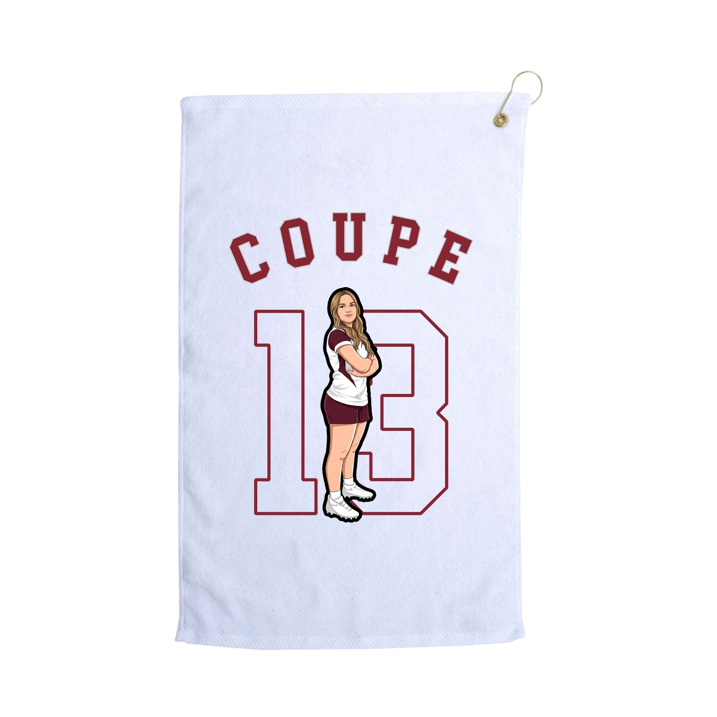 Golf Towel — Shirsey Arch in White