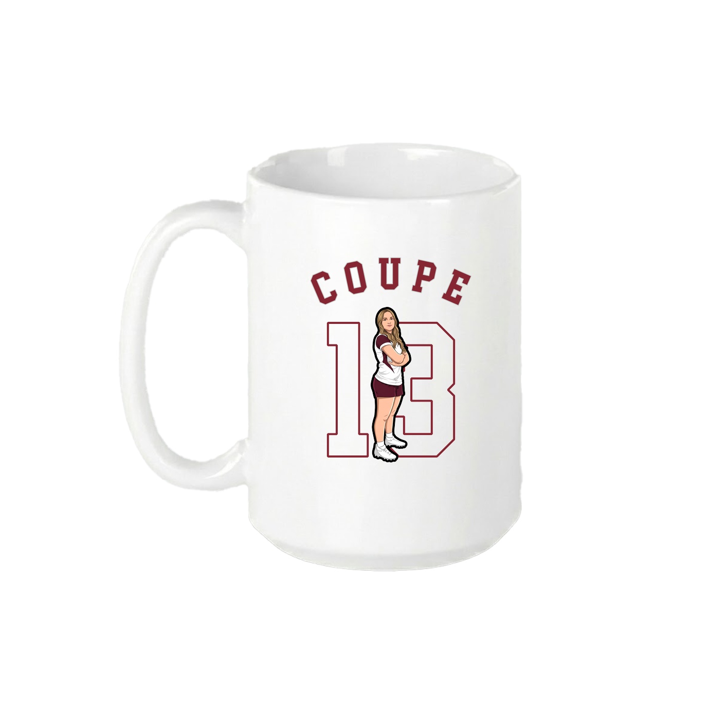 15oz Coffee Mug — Shirsey Arch in White