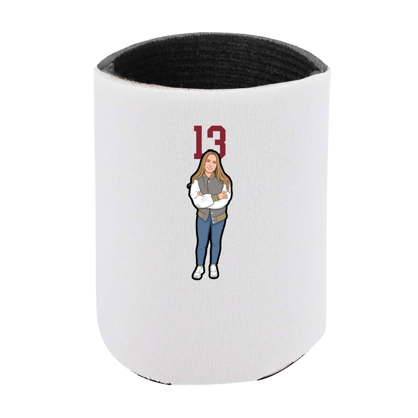 Can Holder — Number Top in White