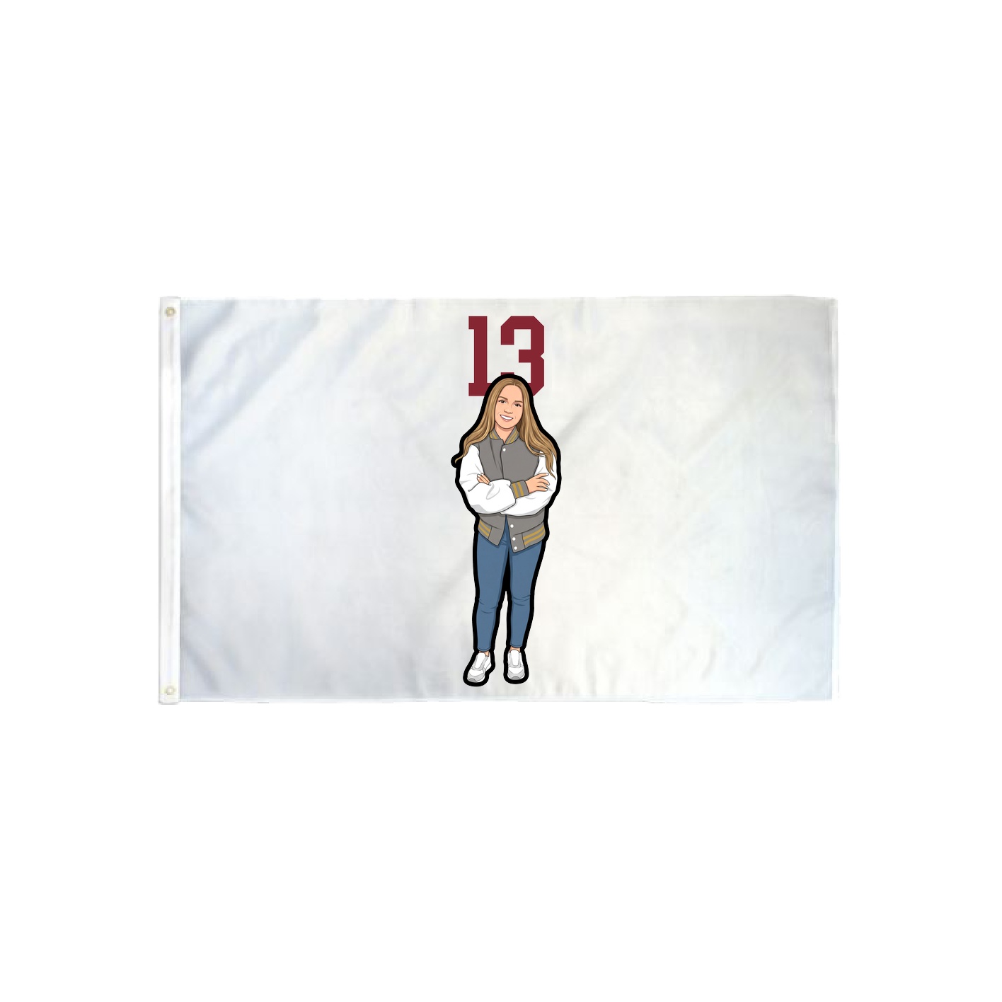 3x5 Flag — Number Top in Classic