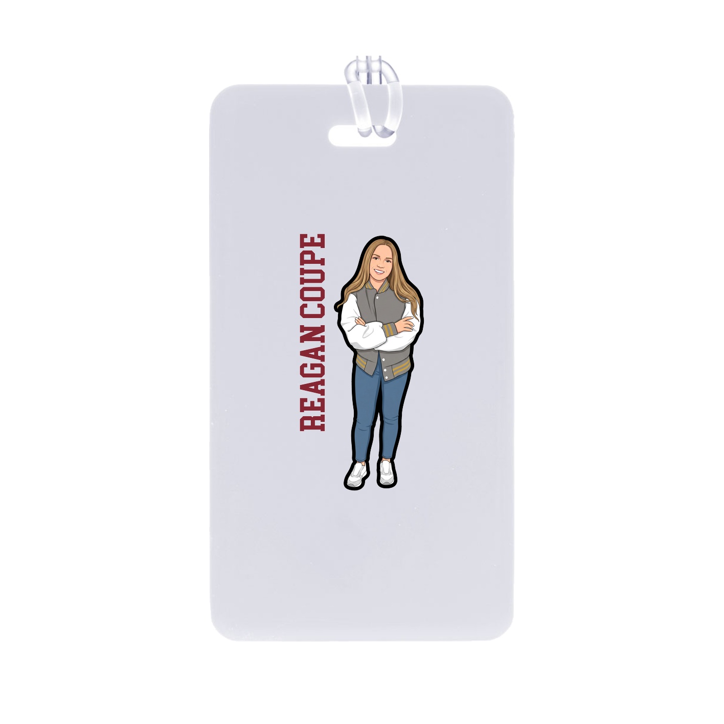 Bag Tag — Name Vertical in Classic