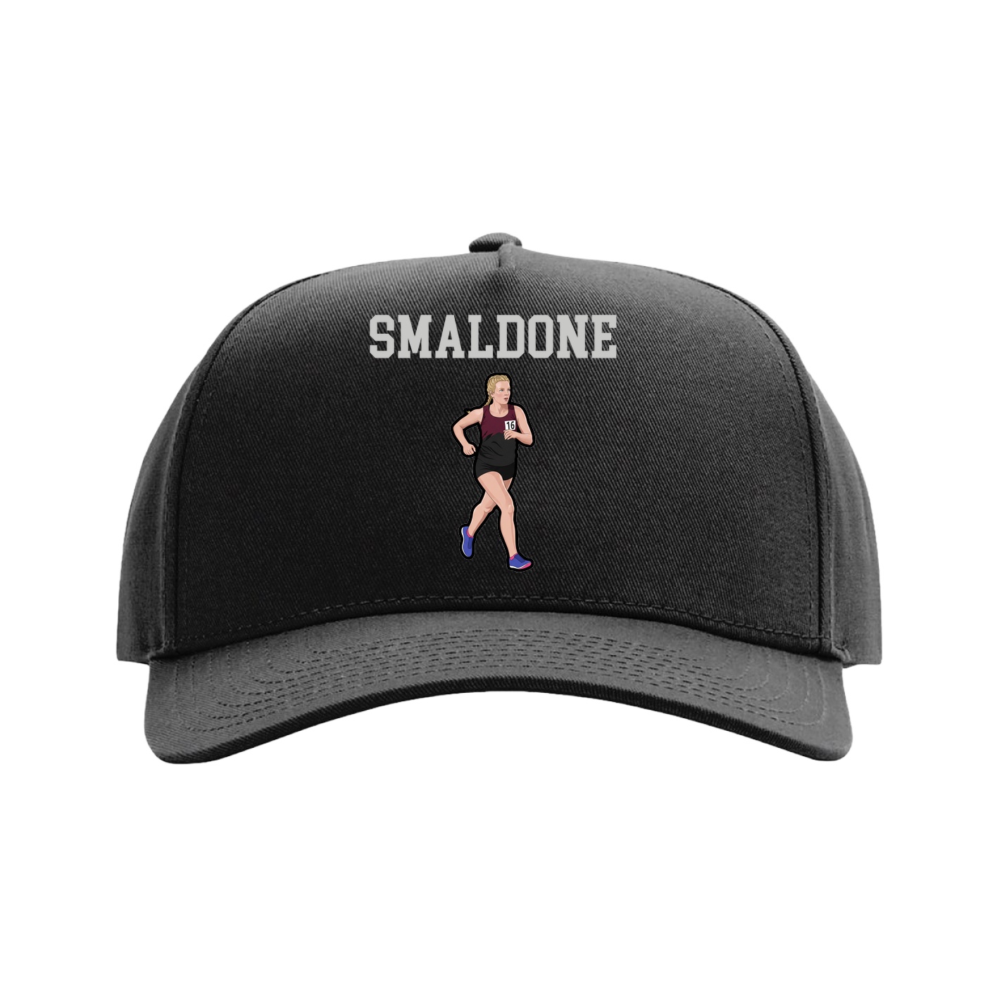 Full Fabric Five-Panel Champ Cap — Shirsey in Black