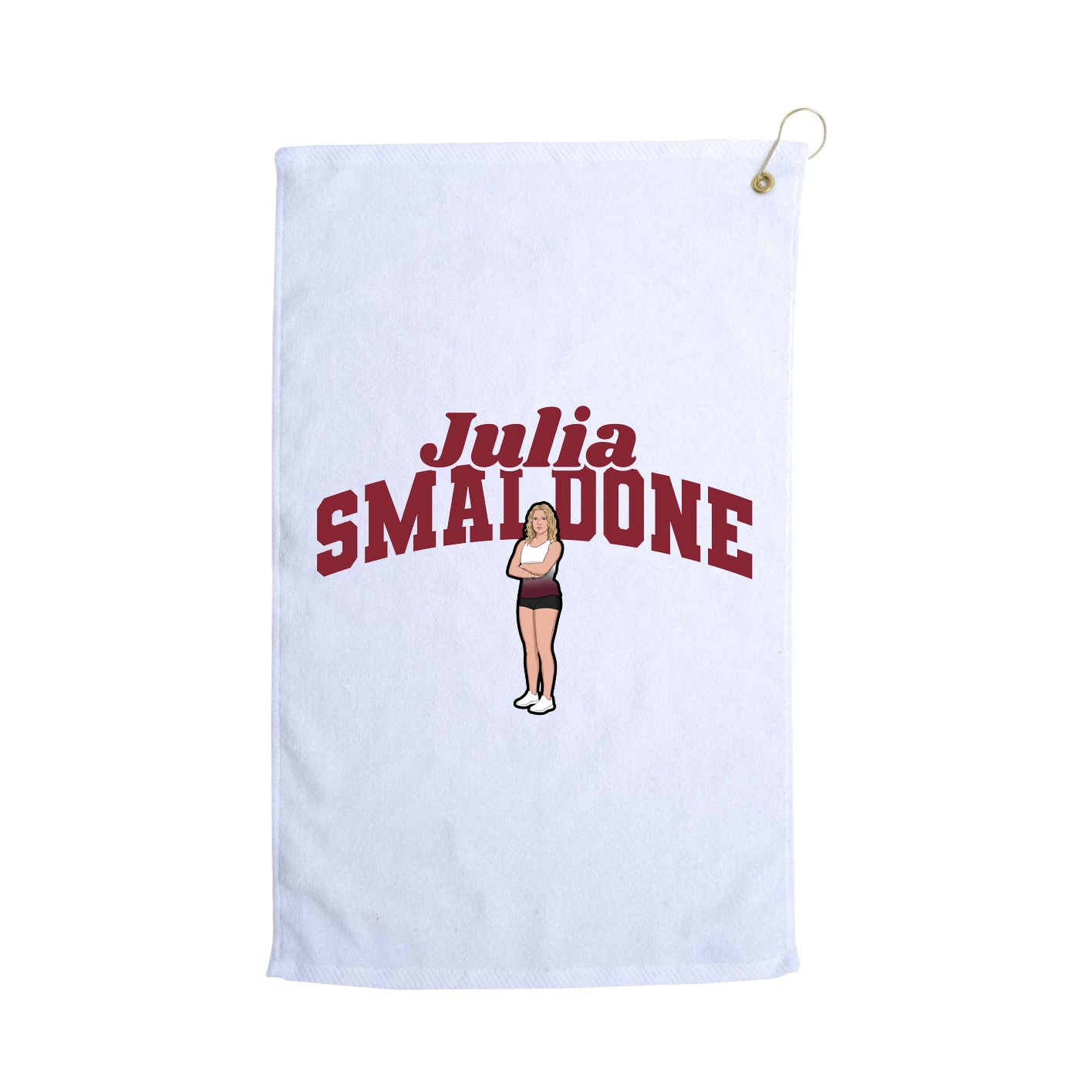Golf Towel — Signature Arch in White