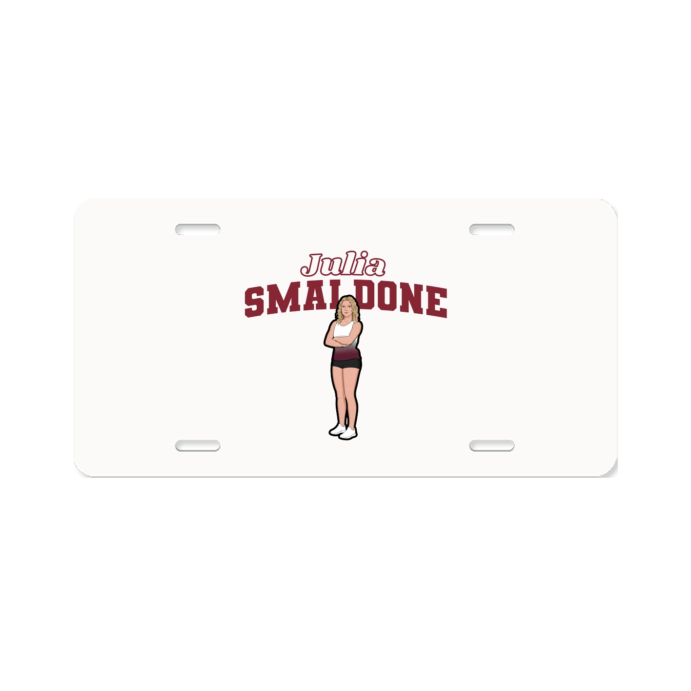 License Plate — Name Arch in Classic