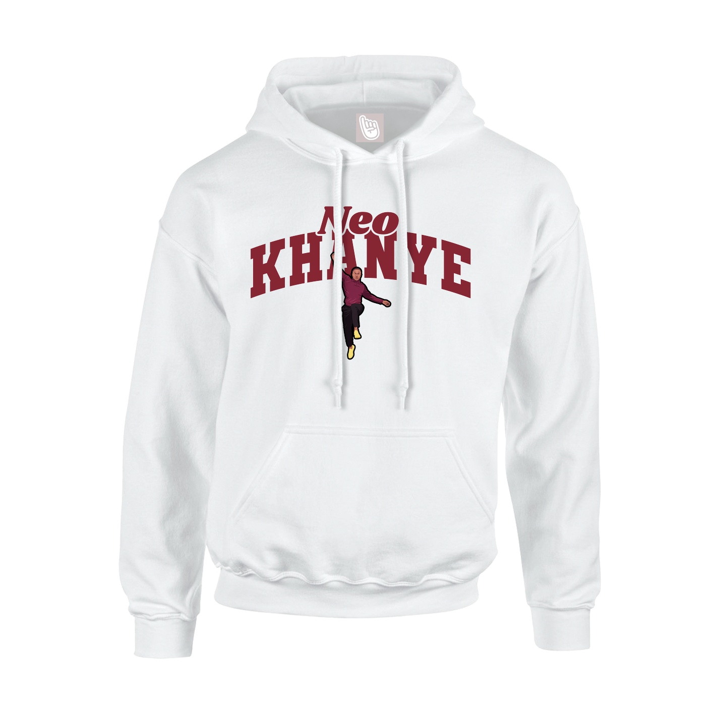 Hoodie — Signature Arch in White