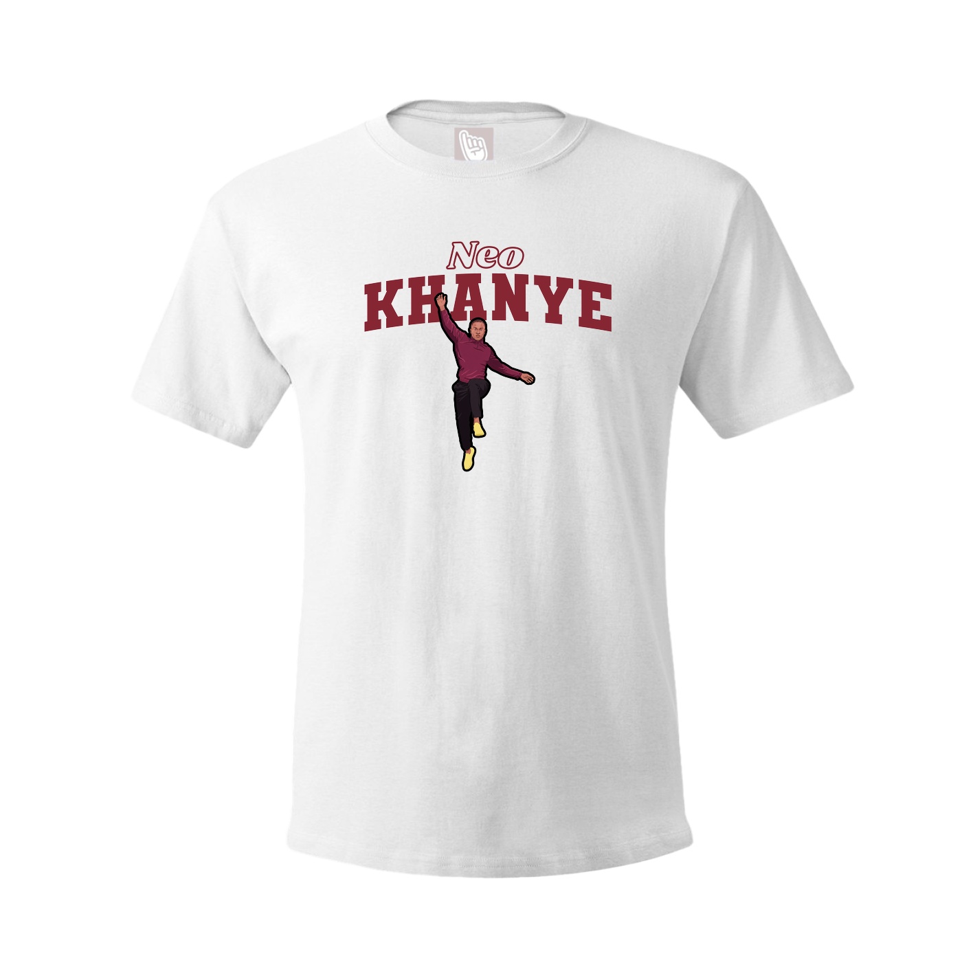 Youth Tee — Name Arch in White