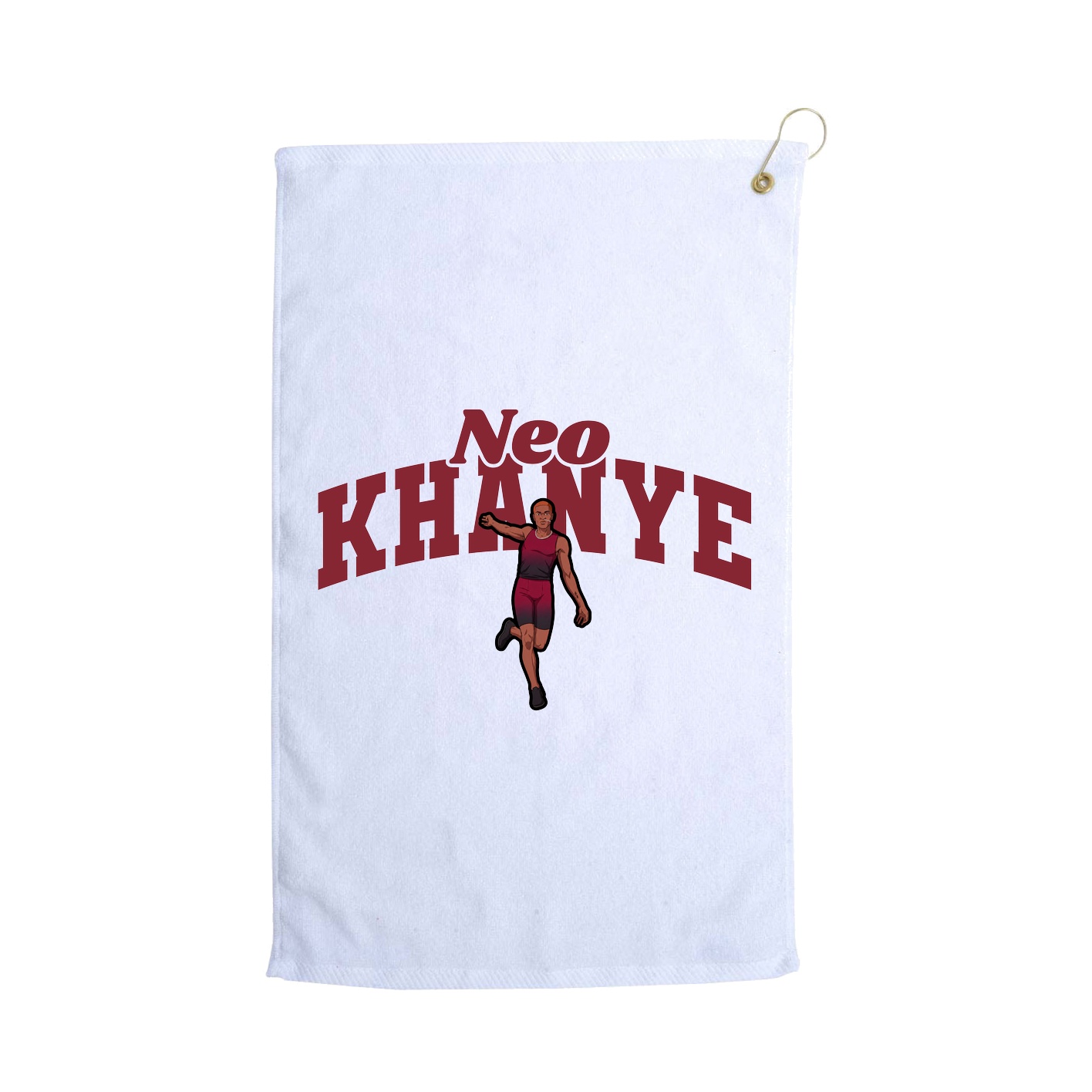 Golf Towel — Signature Arch in White