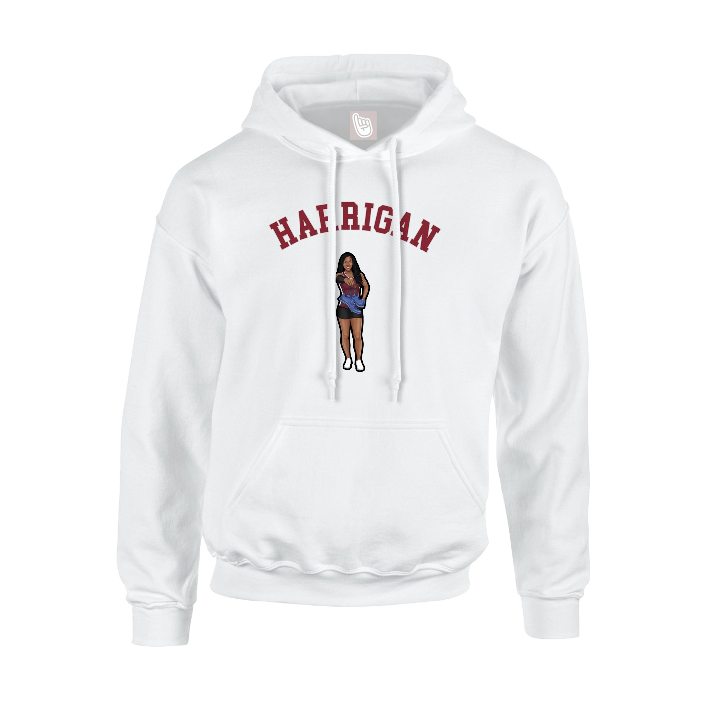 Hoodie — Shirsey Arch in White