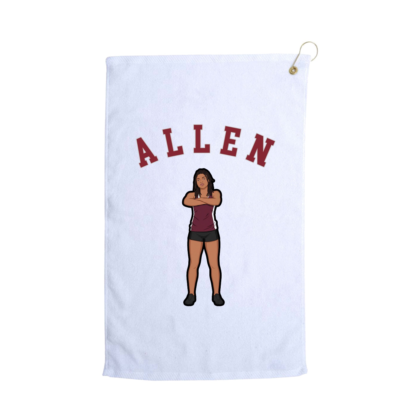 Golf Towel — Shirsey Arch in White