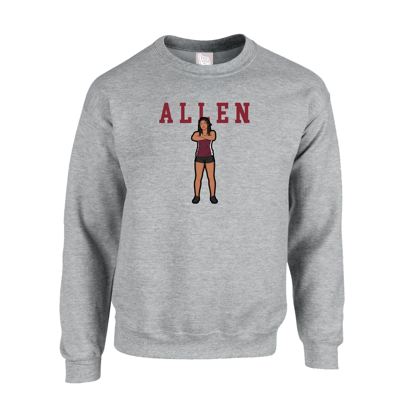 Fleece Crew — Shirsey in Grey