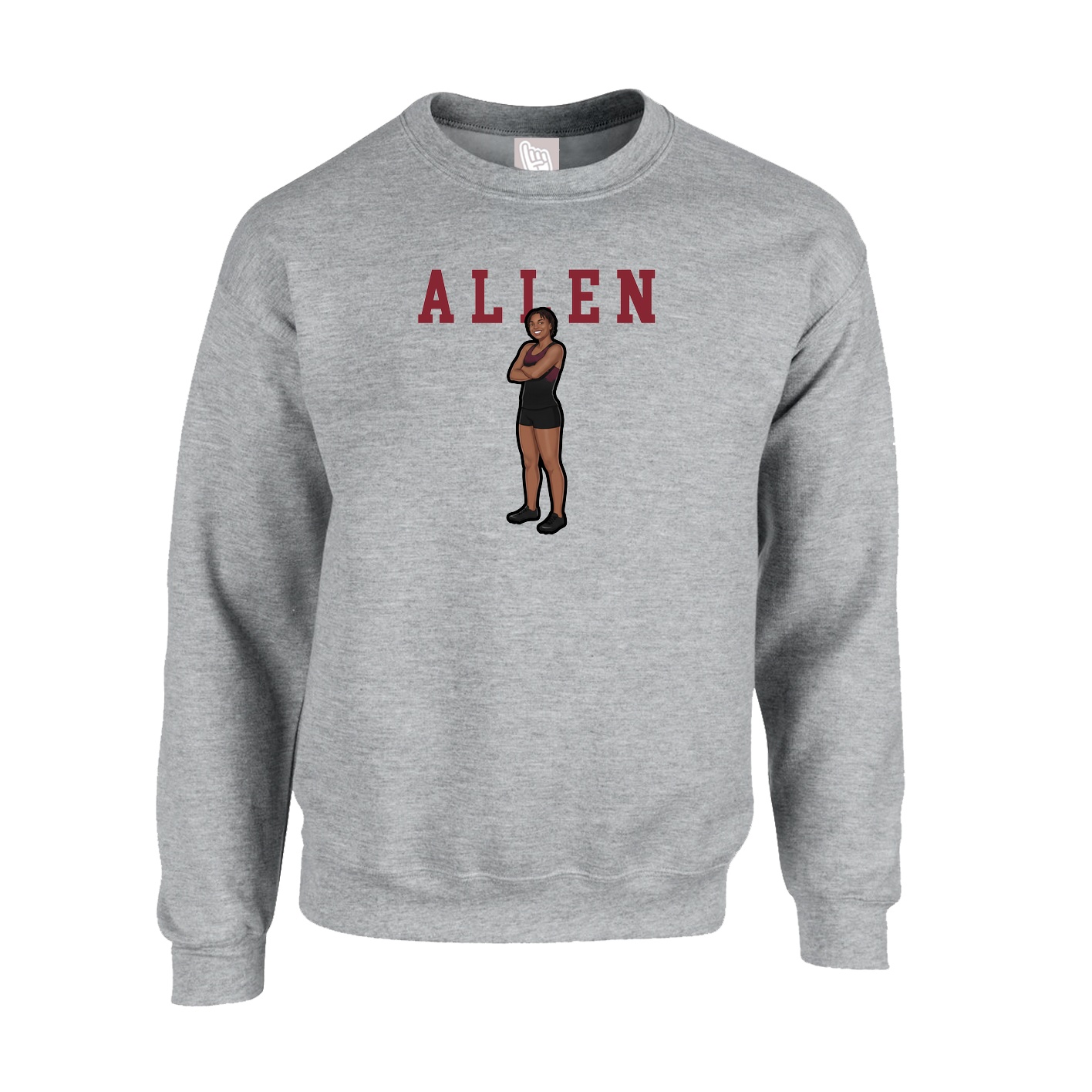Fleece Crew — Shirsey in Grey