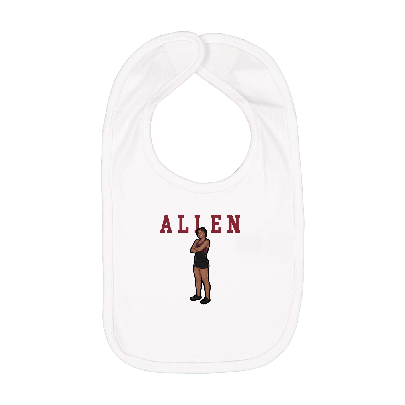 Infant Bib — Shirsey in White