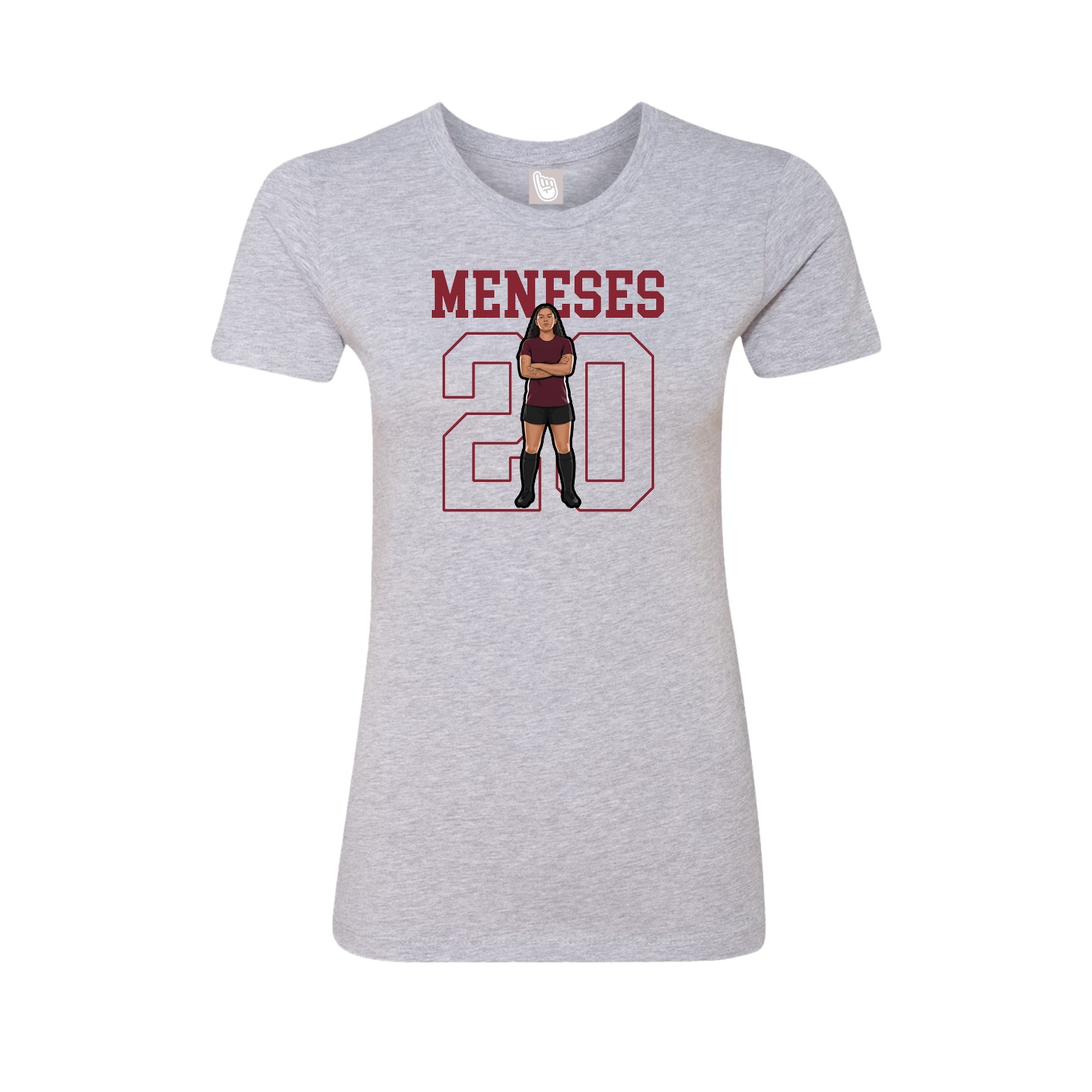 Fitted Women's Tee — Shirsey in Grey