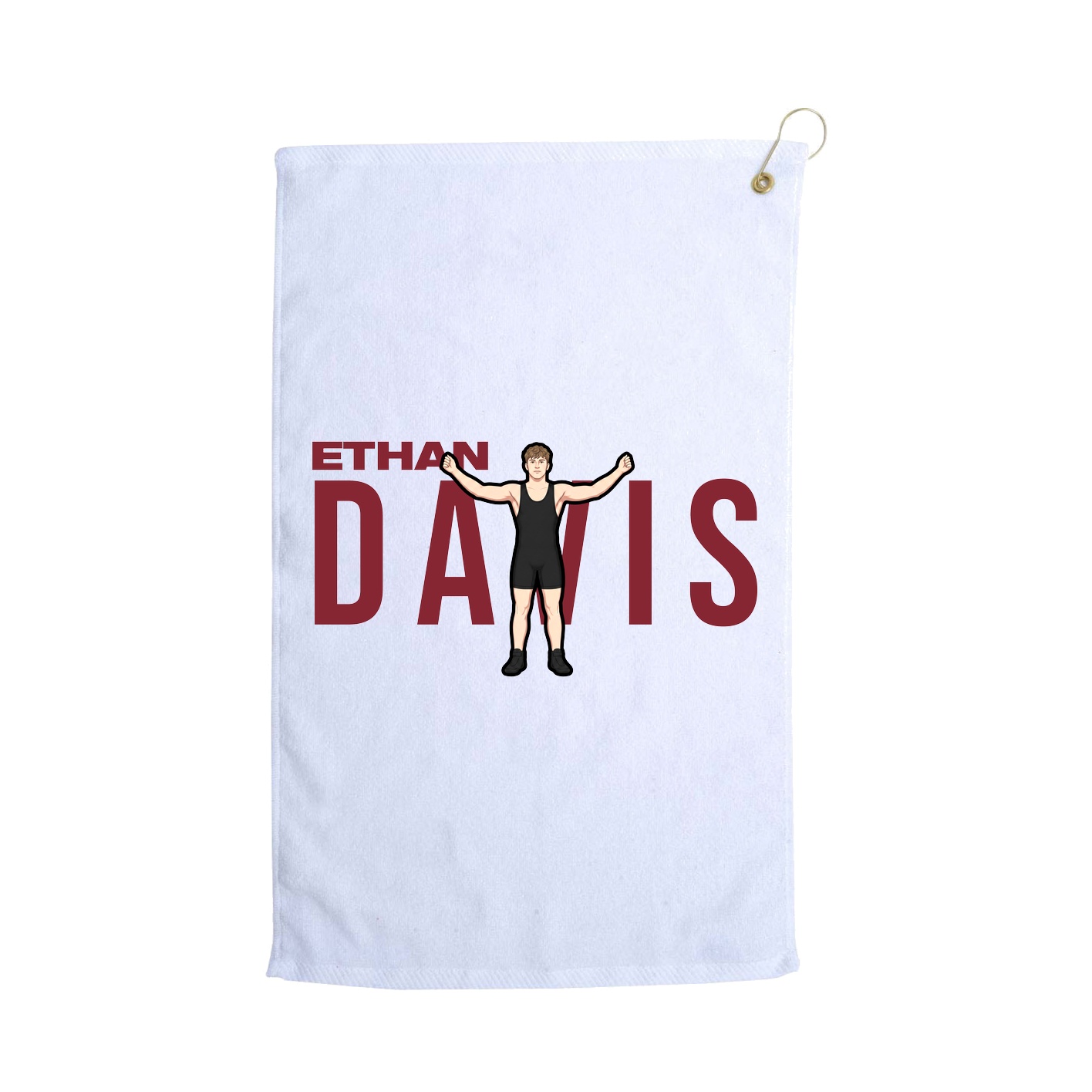 Golf Towel — Player Name in White