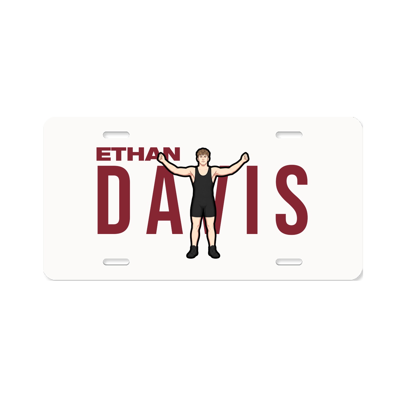 License Plate — Player Name in Classic