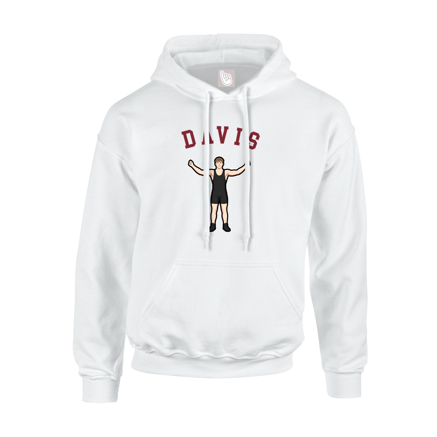 Youth Hoodie — Shirsey Arch in White