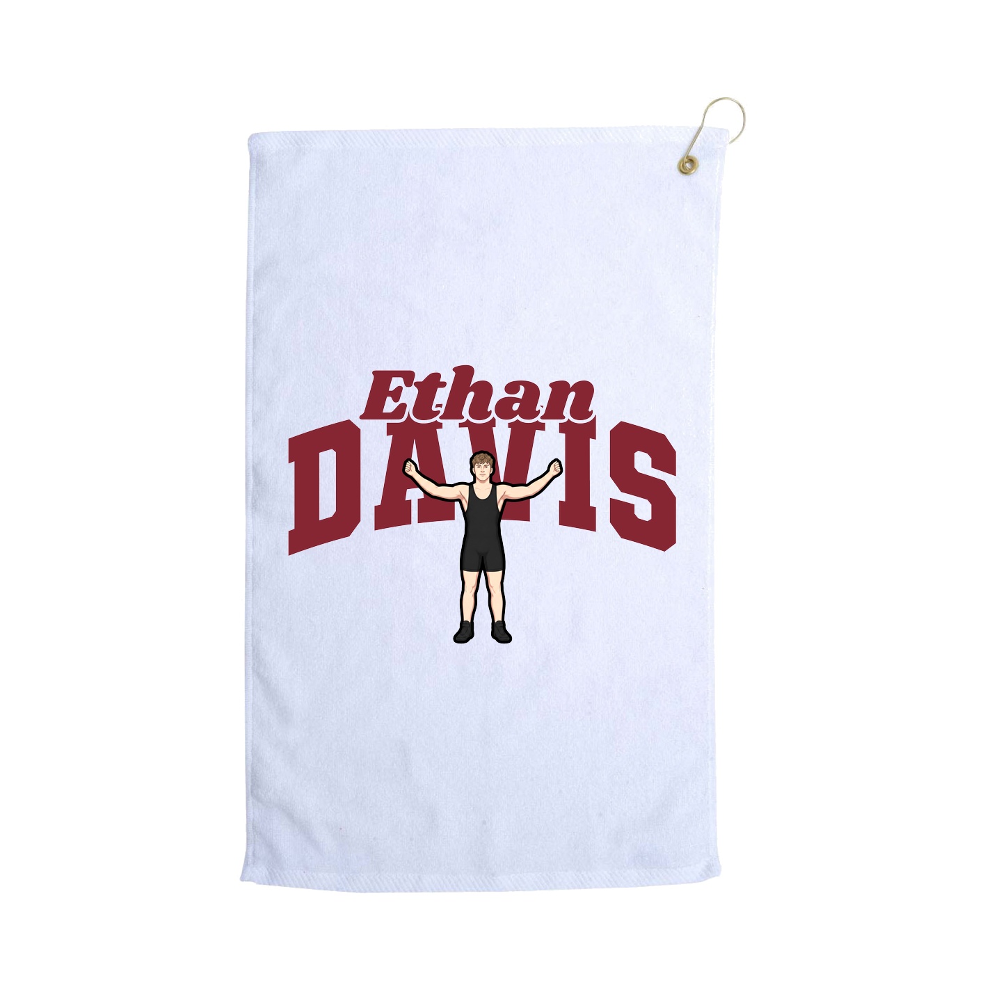 Golf Towel — Signature Arch in White