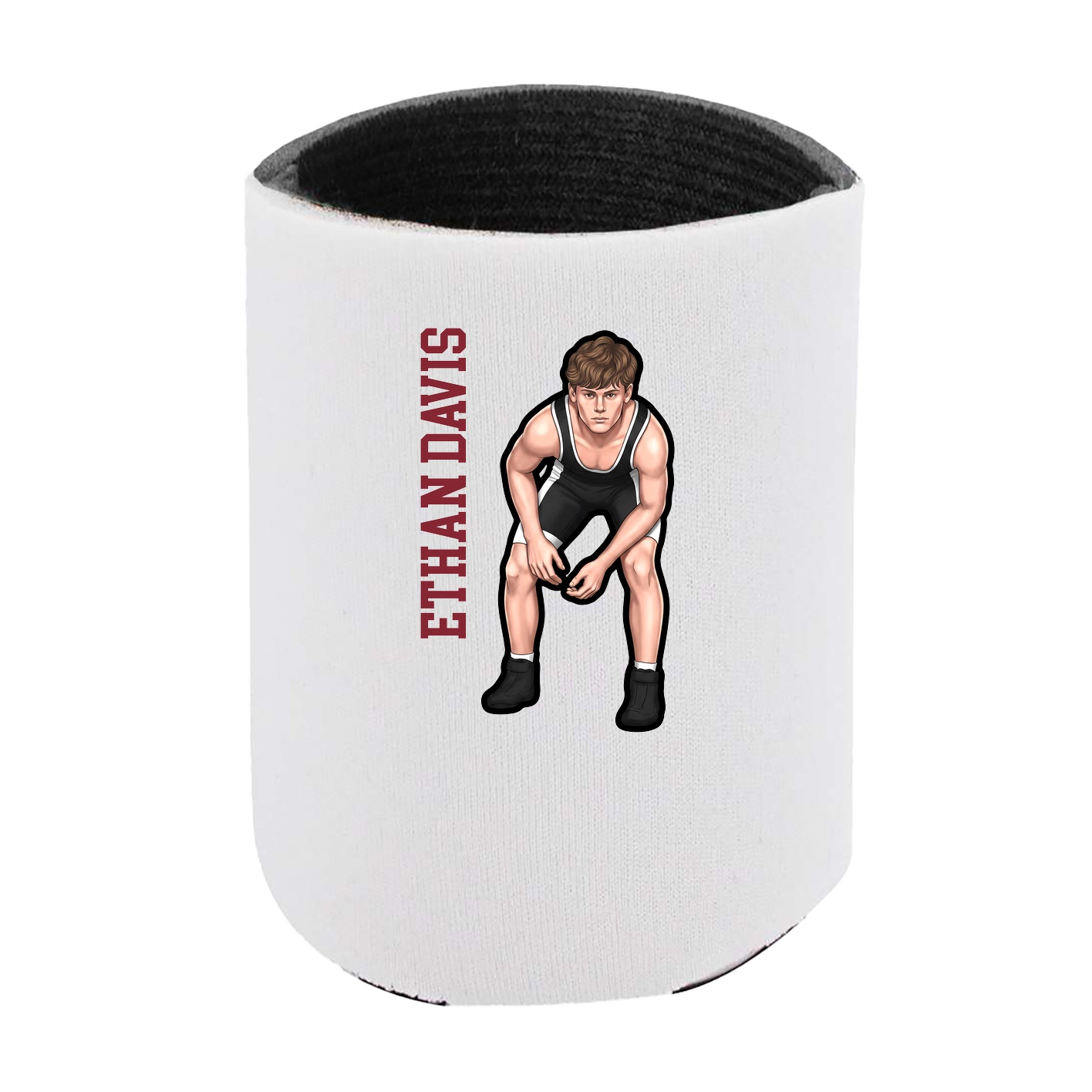 Can Holder — Name Vertical in White