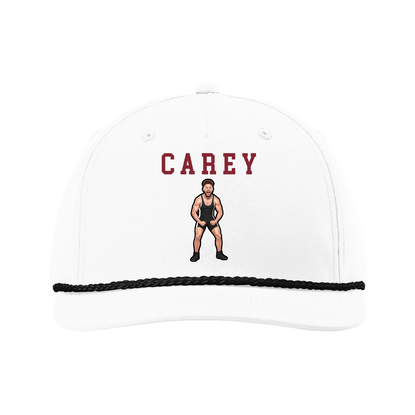 Five-Panel Classic Rope Cap — Shirsey in White