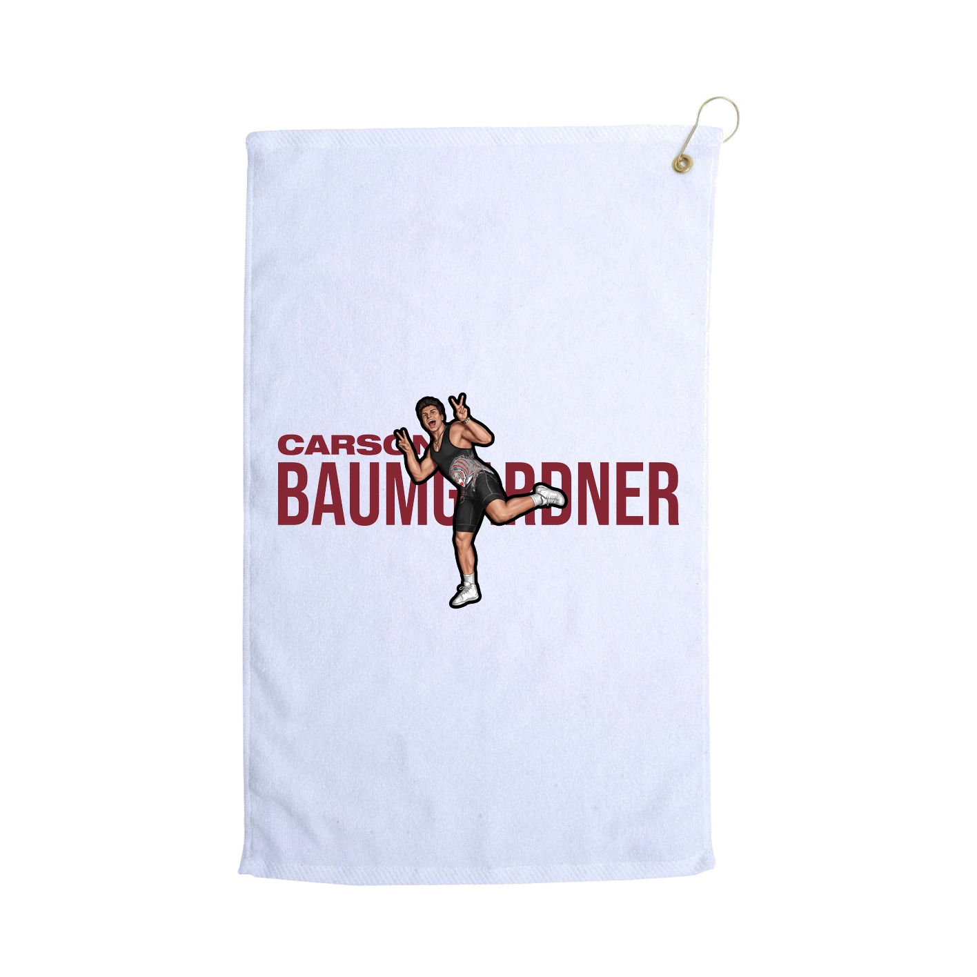 Golf Towel — Player Name in White