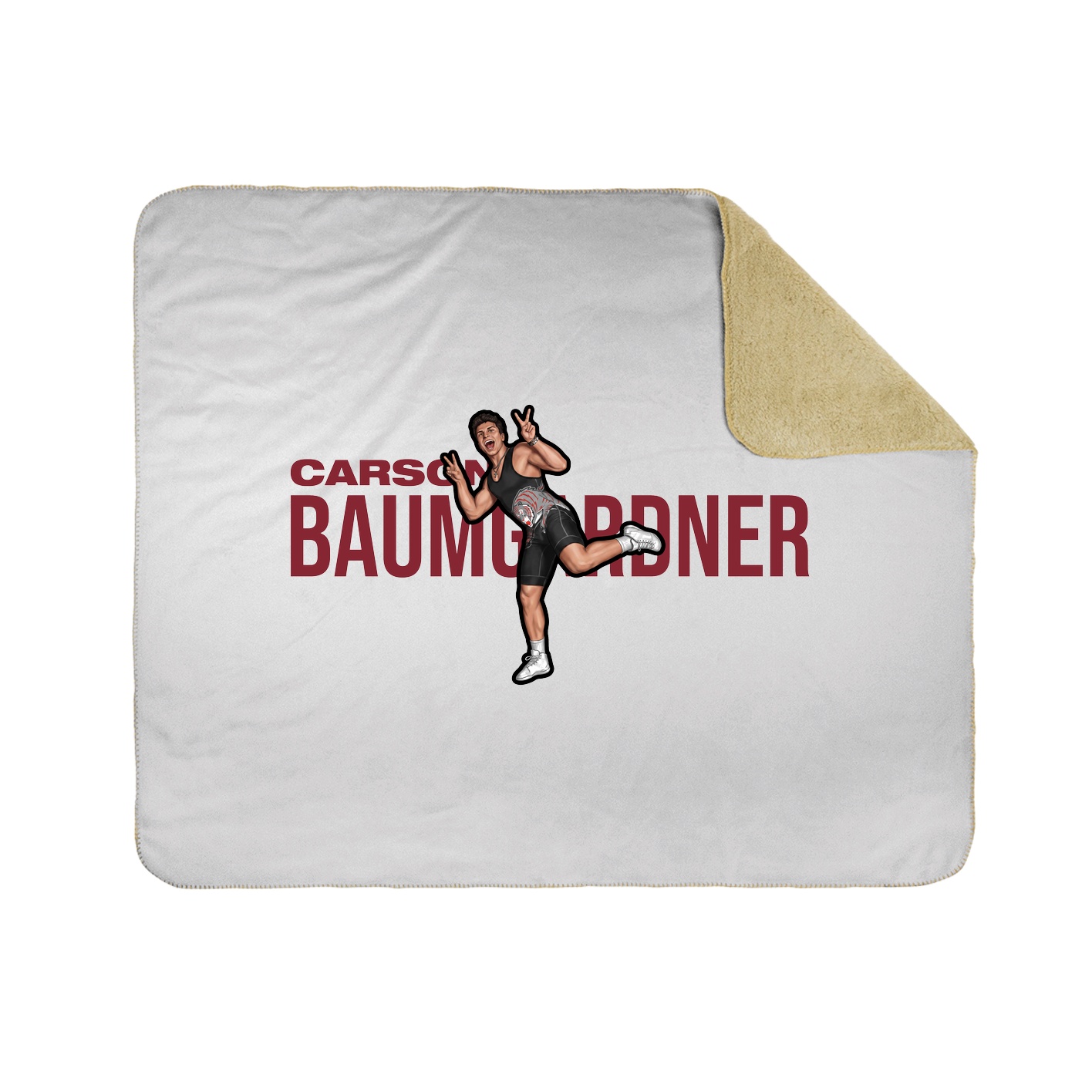 Throw Blanket — Player Name in White