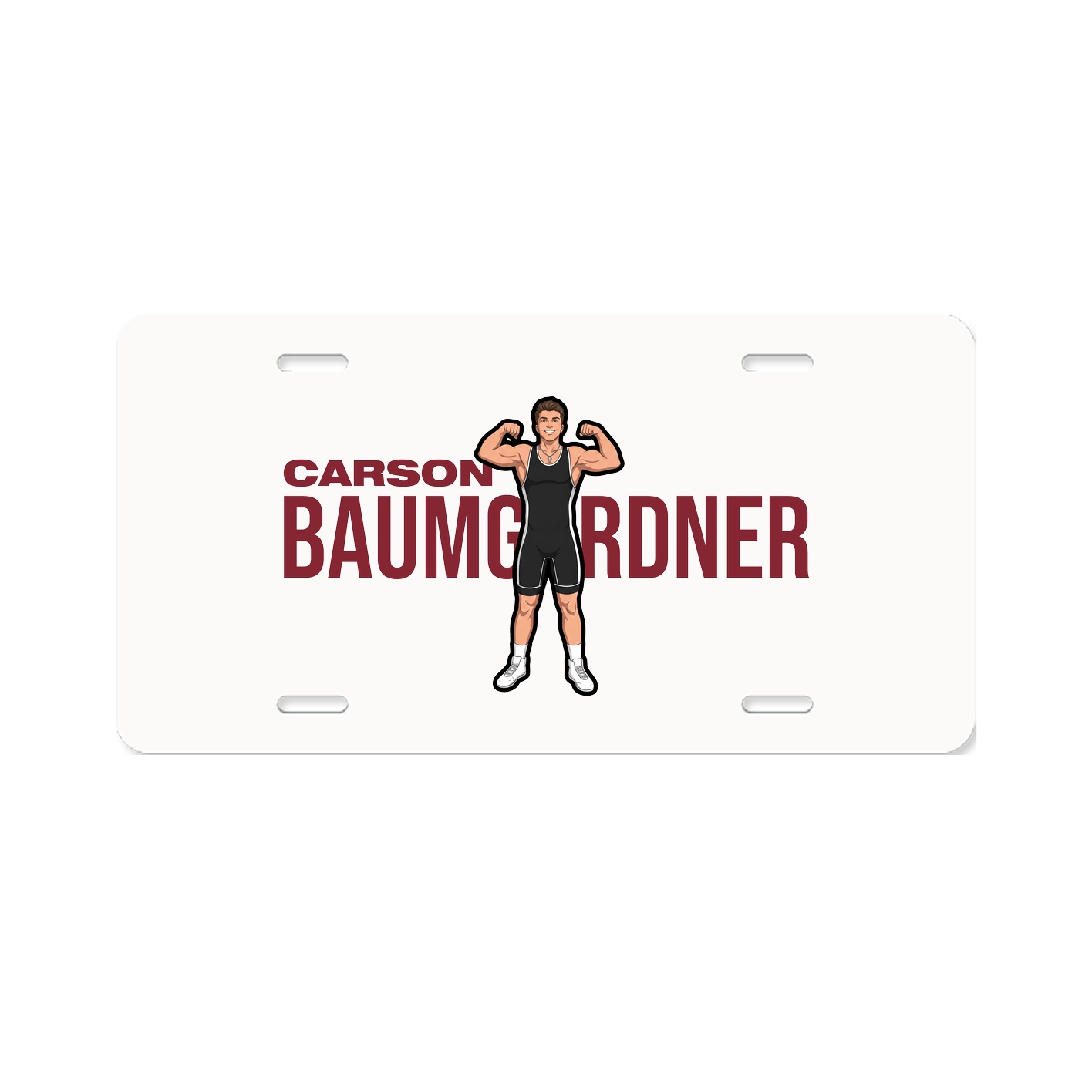 License Plate — Player Name in Classic