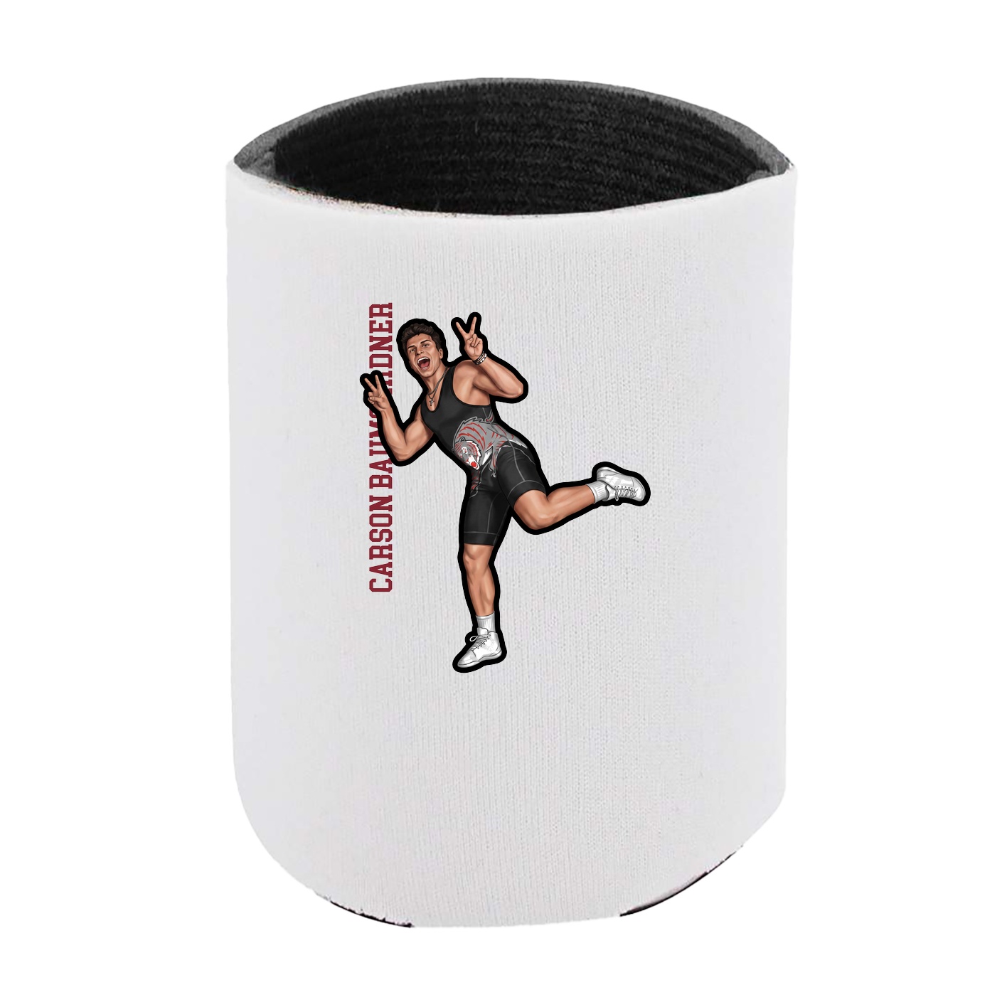 Can Holder — Name Vertical in White