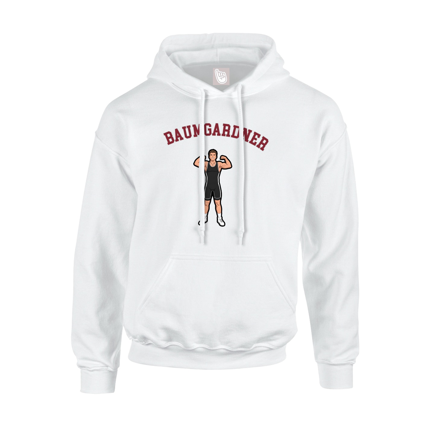 Youth Hoodie — Shirsey Arch in White