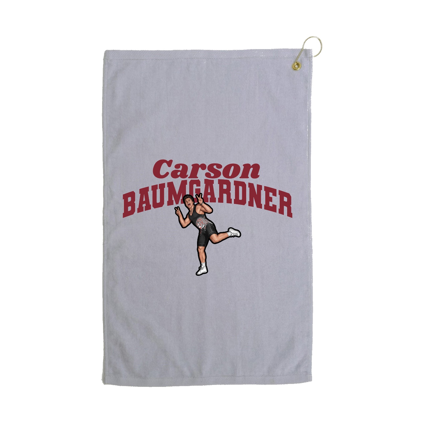 Golf Towel — Signature Arch in Grey