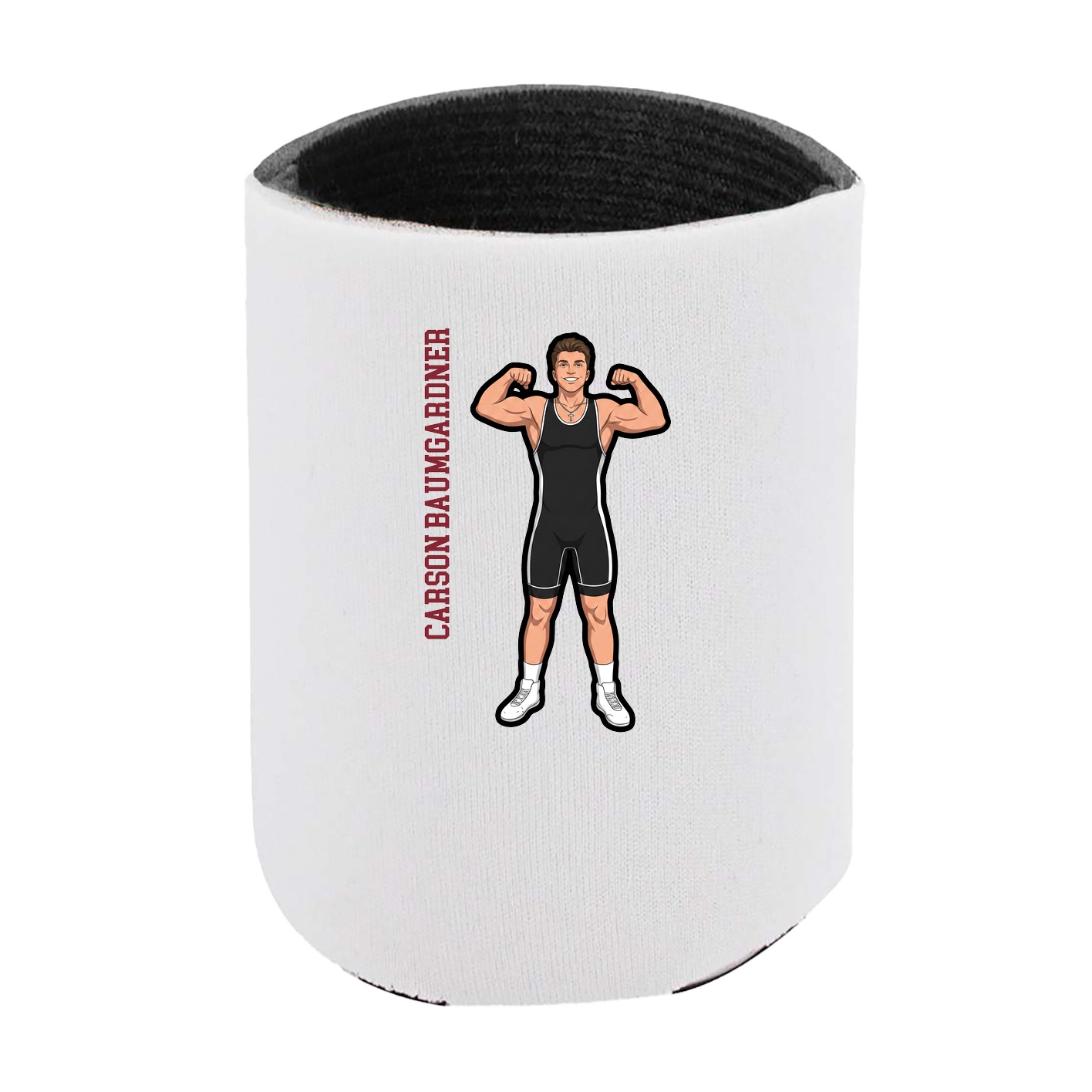 Can Holder — Name Vertical in White
