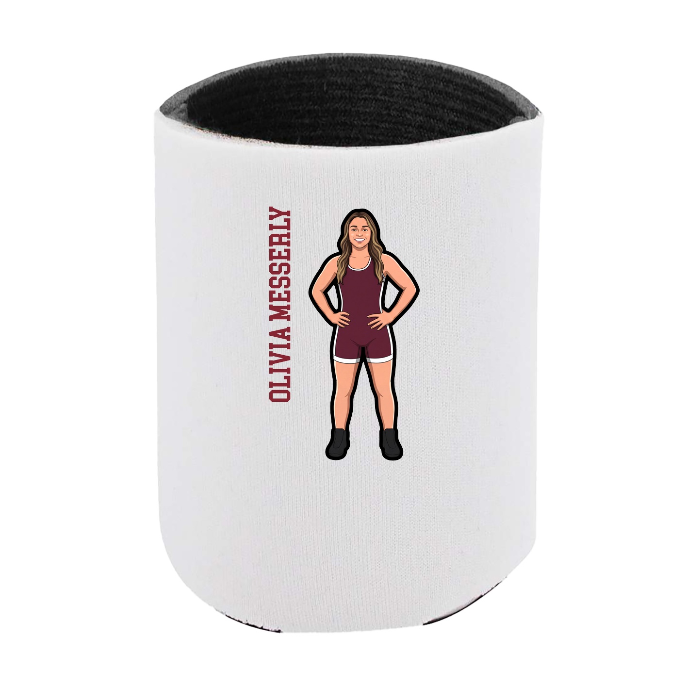 Can Holder — Name Vertical in White
