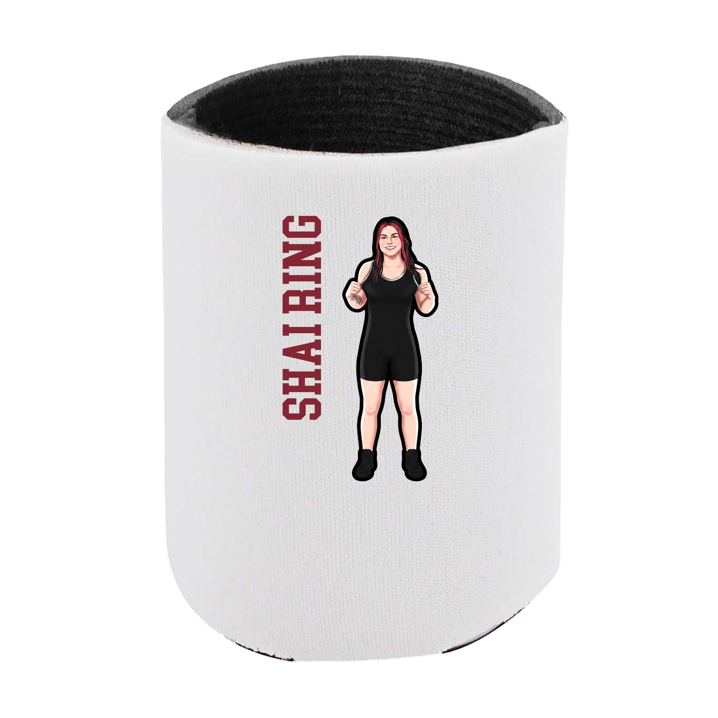 Can Holder — Name Vertical in White
