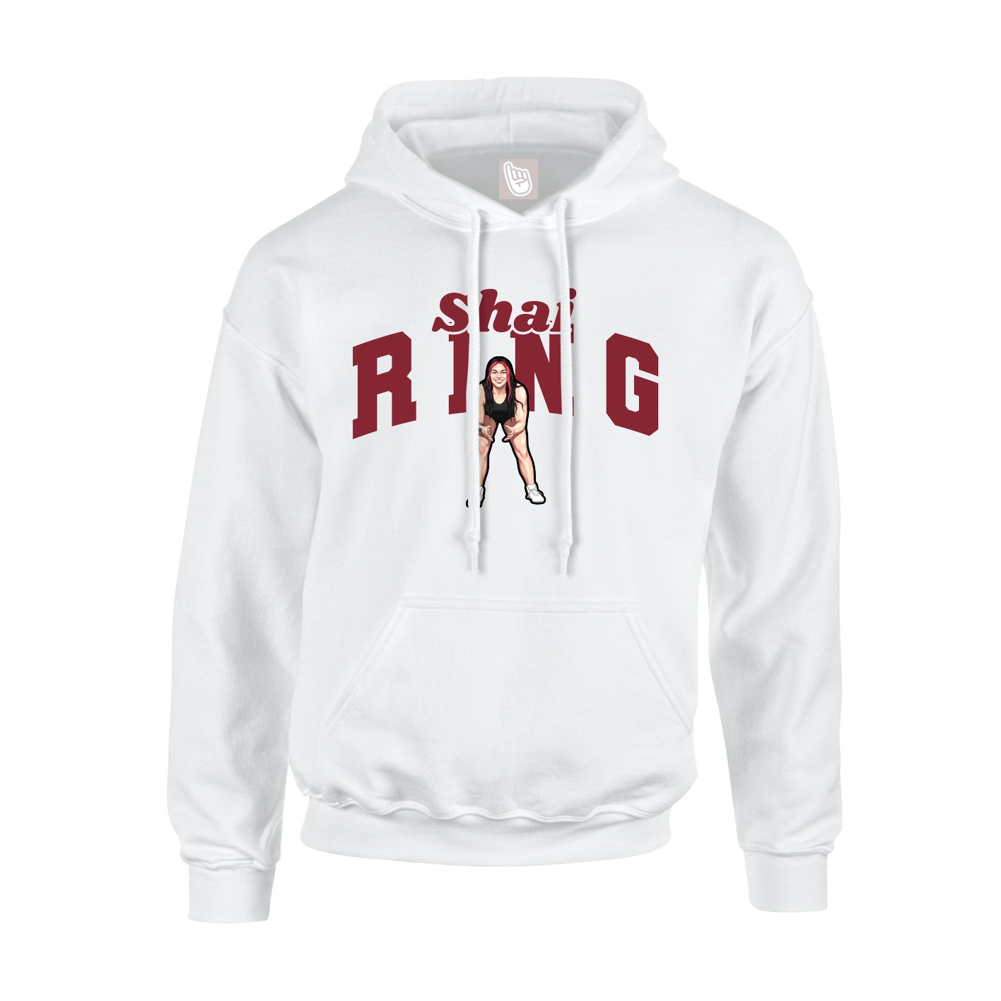 Youth Hoodie — Signature Arch in White