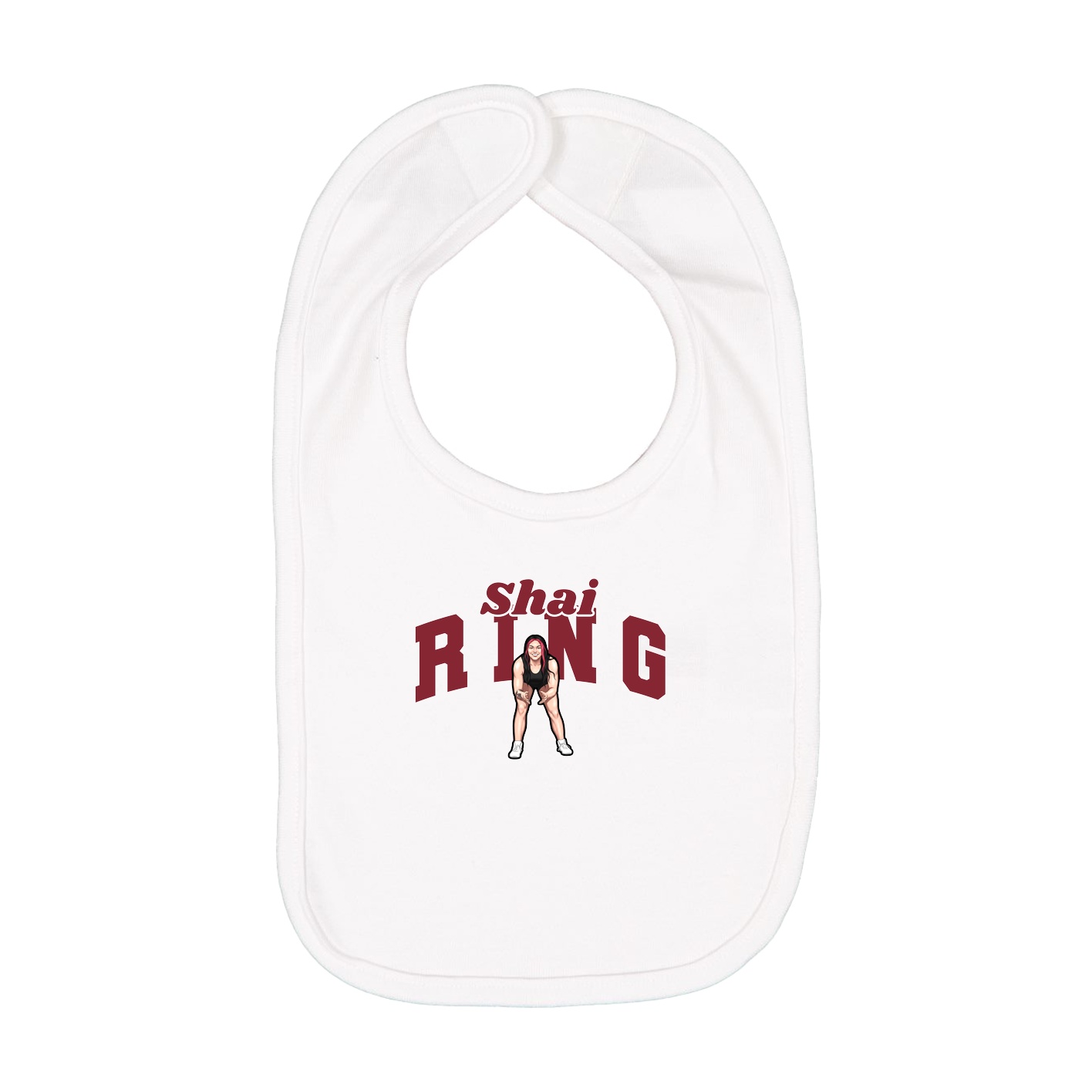 Infant Bib — Signature Arch in White