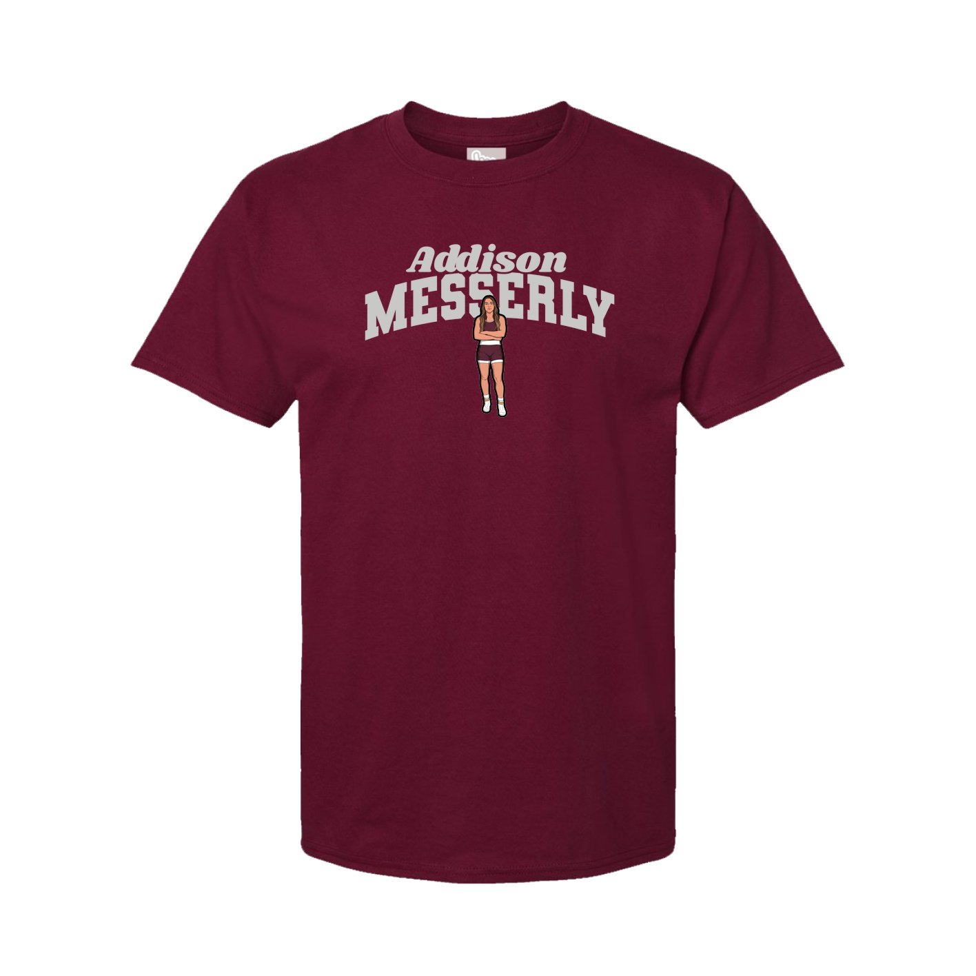 Tee — Signature Arch in Cardinal