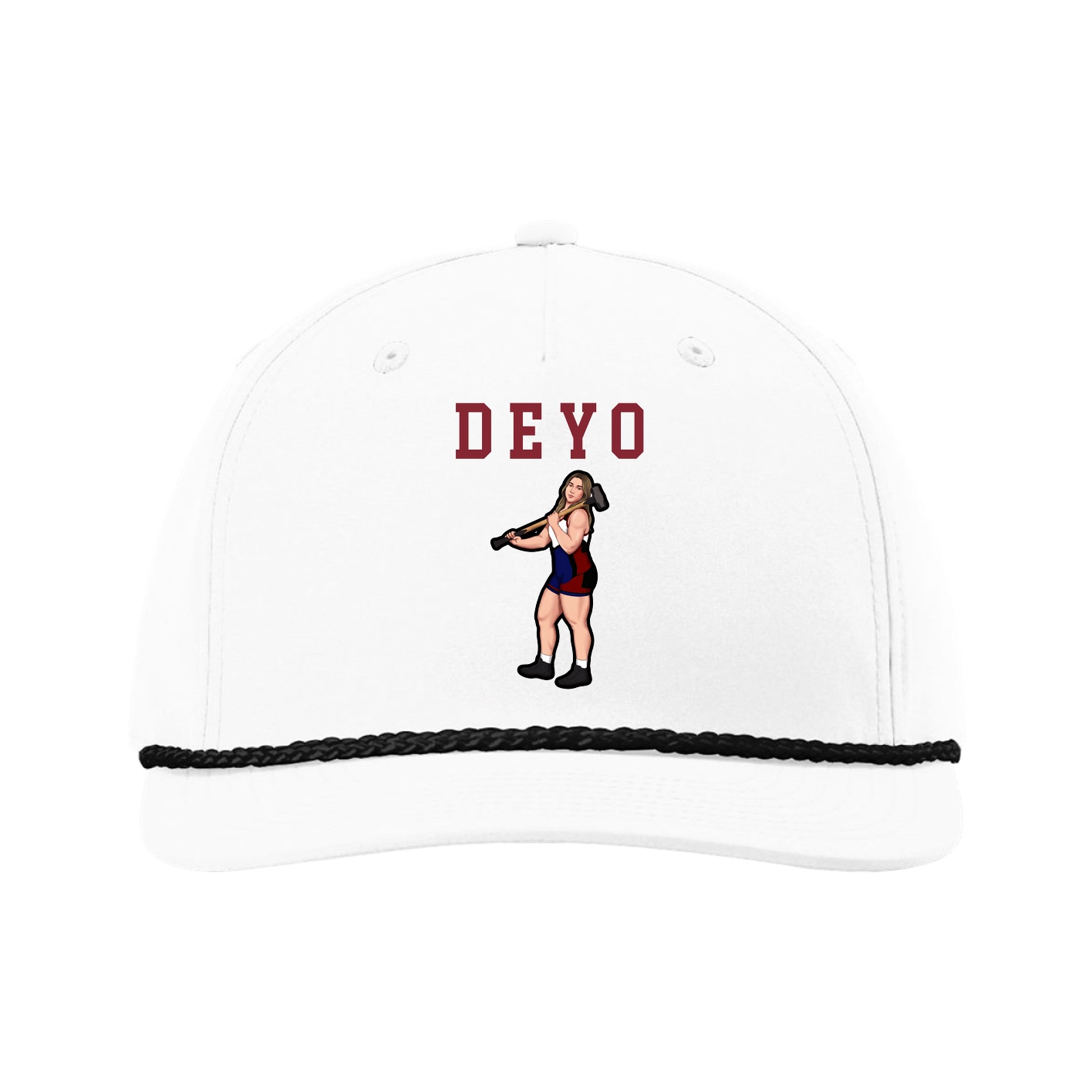 Five-Panel Classic Rope Cap — Shirsey in White