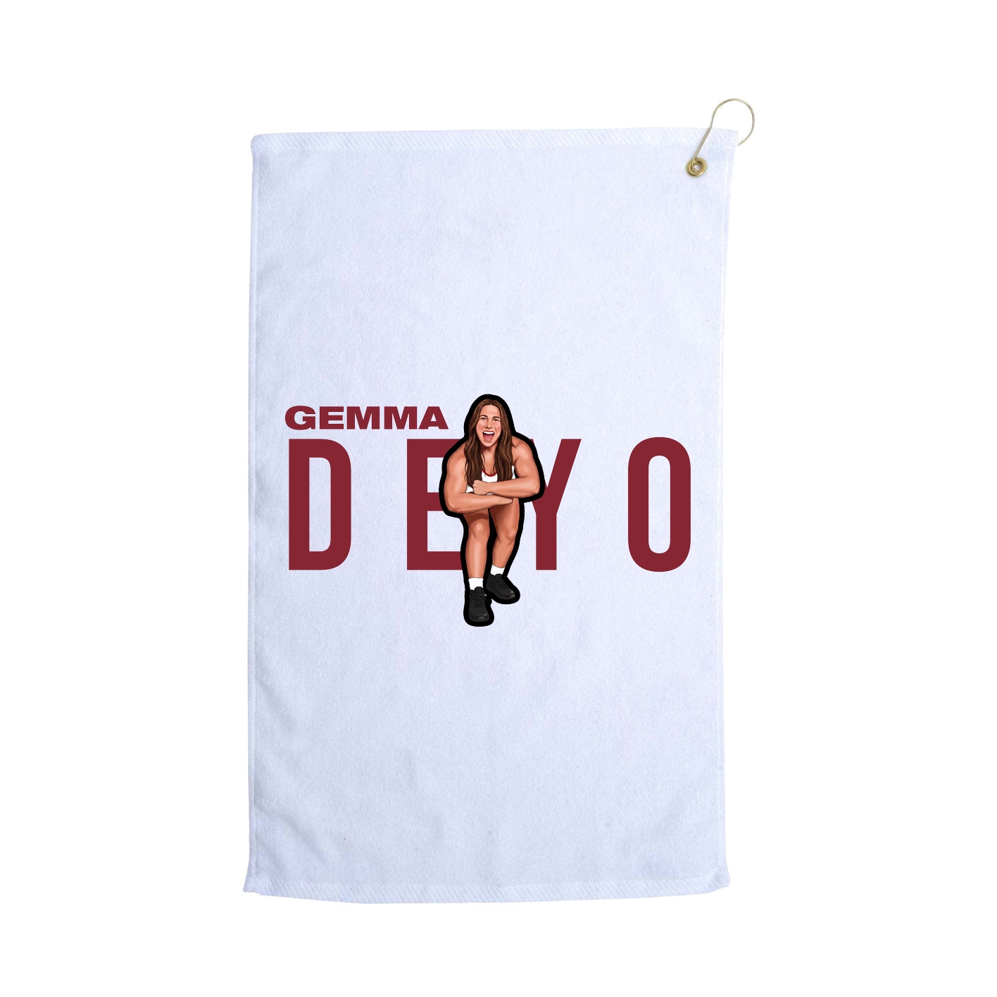 Golf Towel — Player Name in White