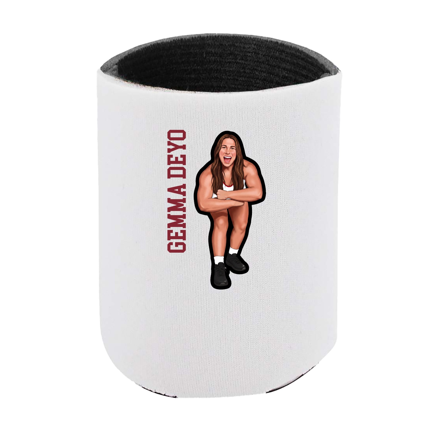Can Holder — Name Vertical in White