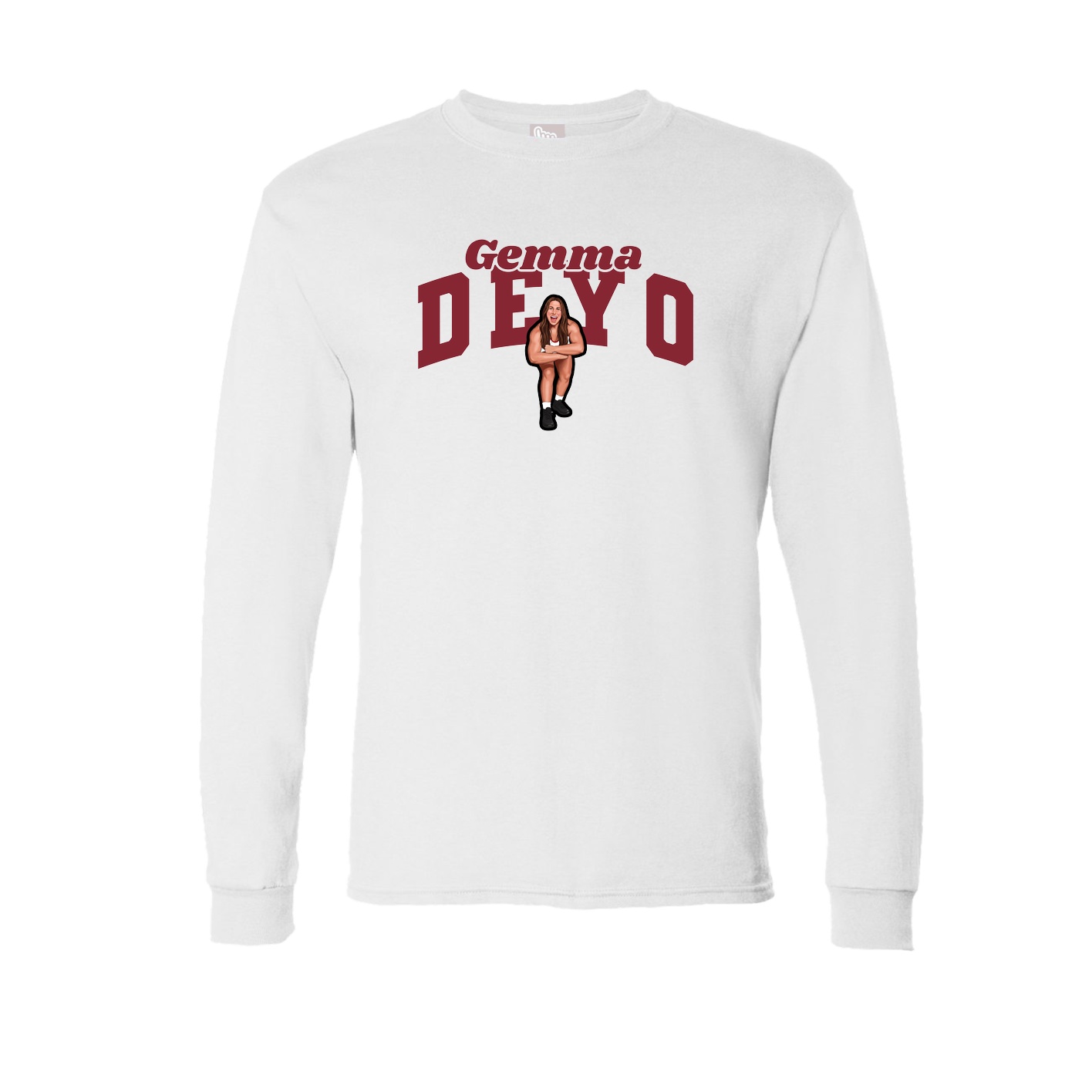 Long Sleeve Tee — Signature Arch in White