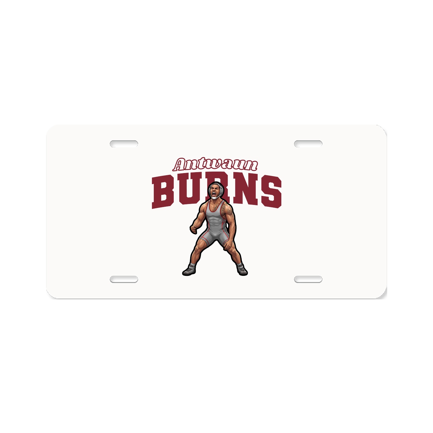 License Plate — Name Arch in Classic