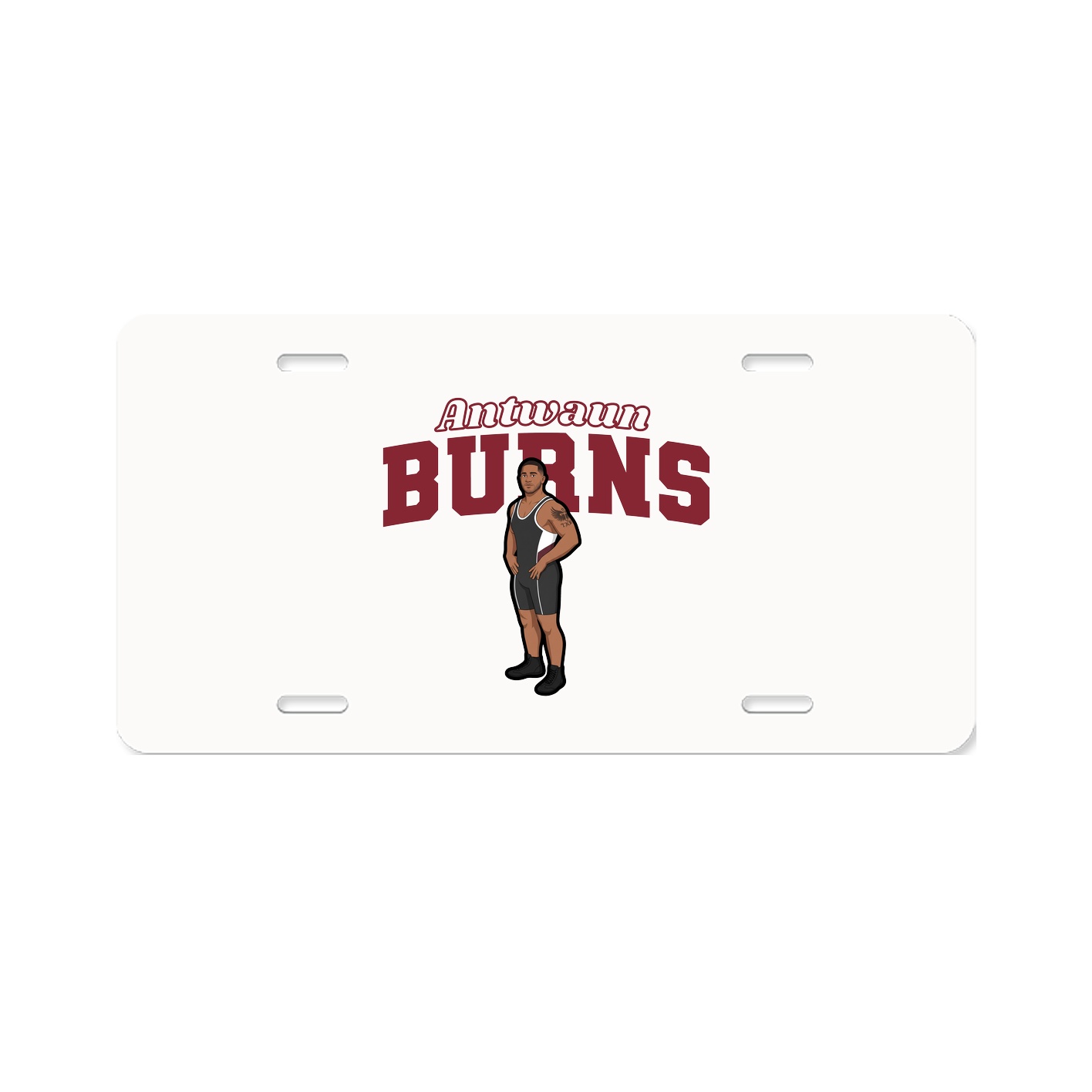 License Plate — Name Arch in Classic