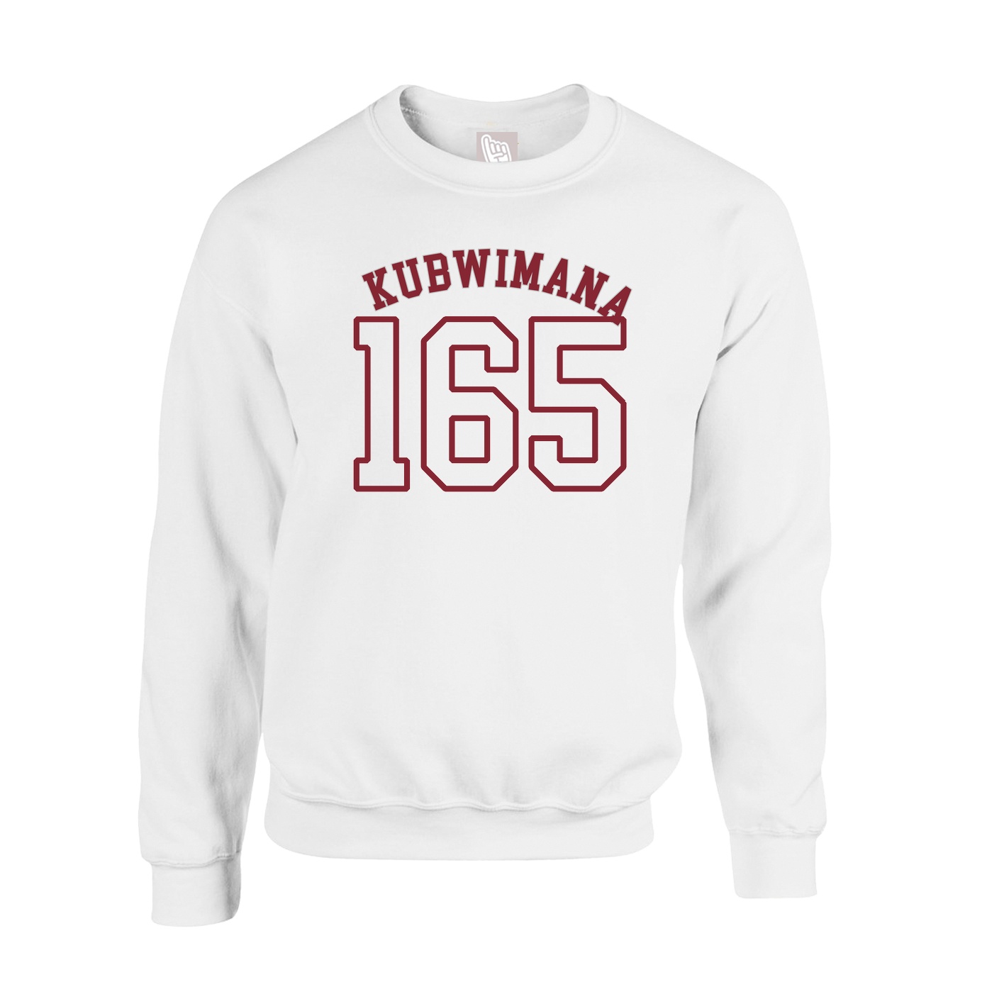 Fleece Crew — Shirsey Arch in White