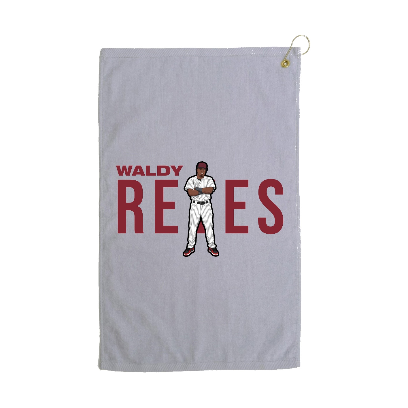 Golf Towel — Player Name in Grey