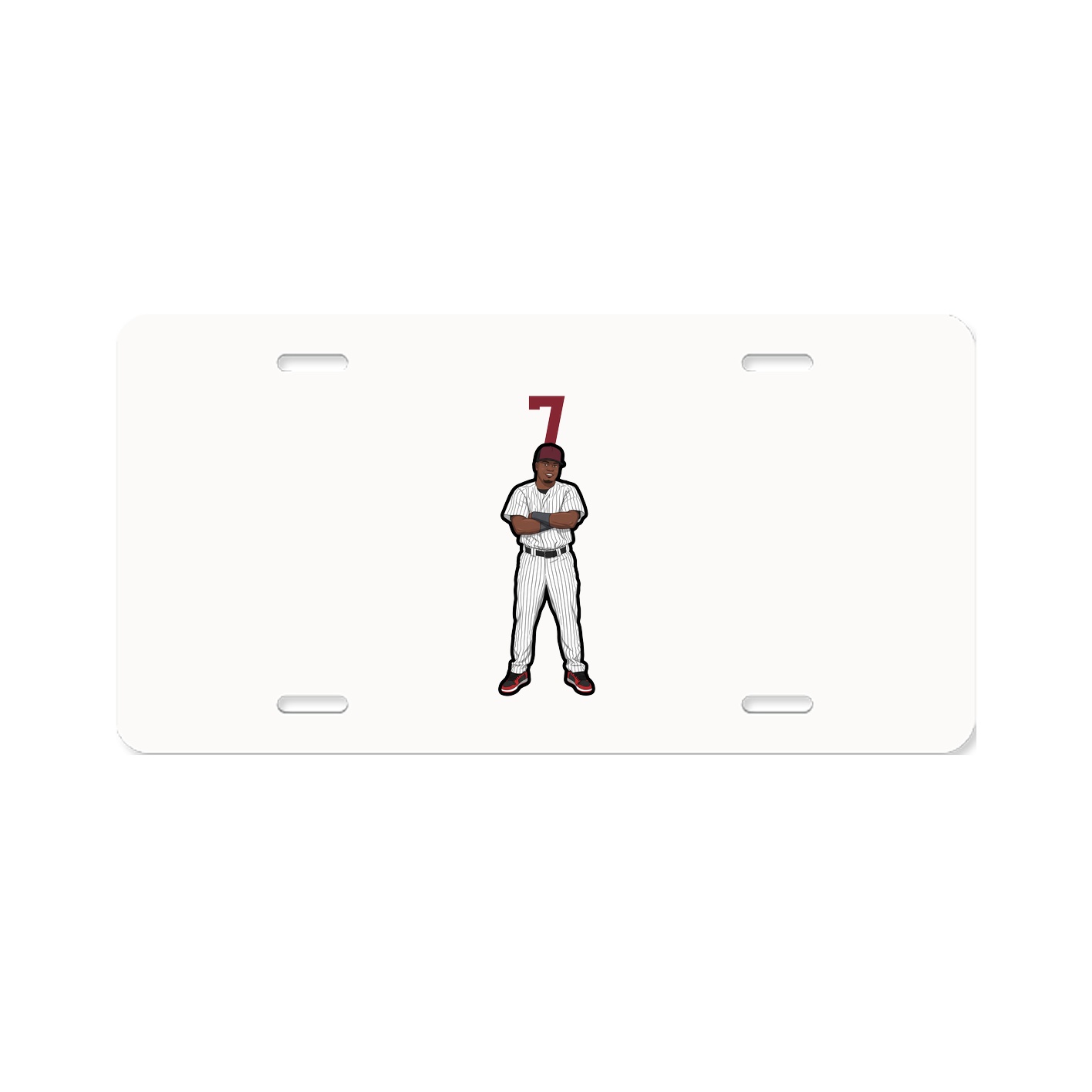 License Plate — Number Top in Classic