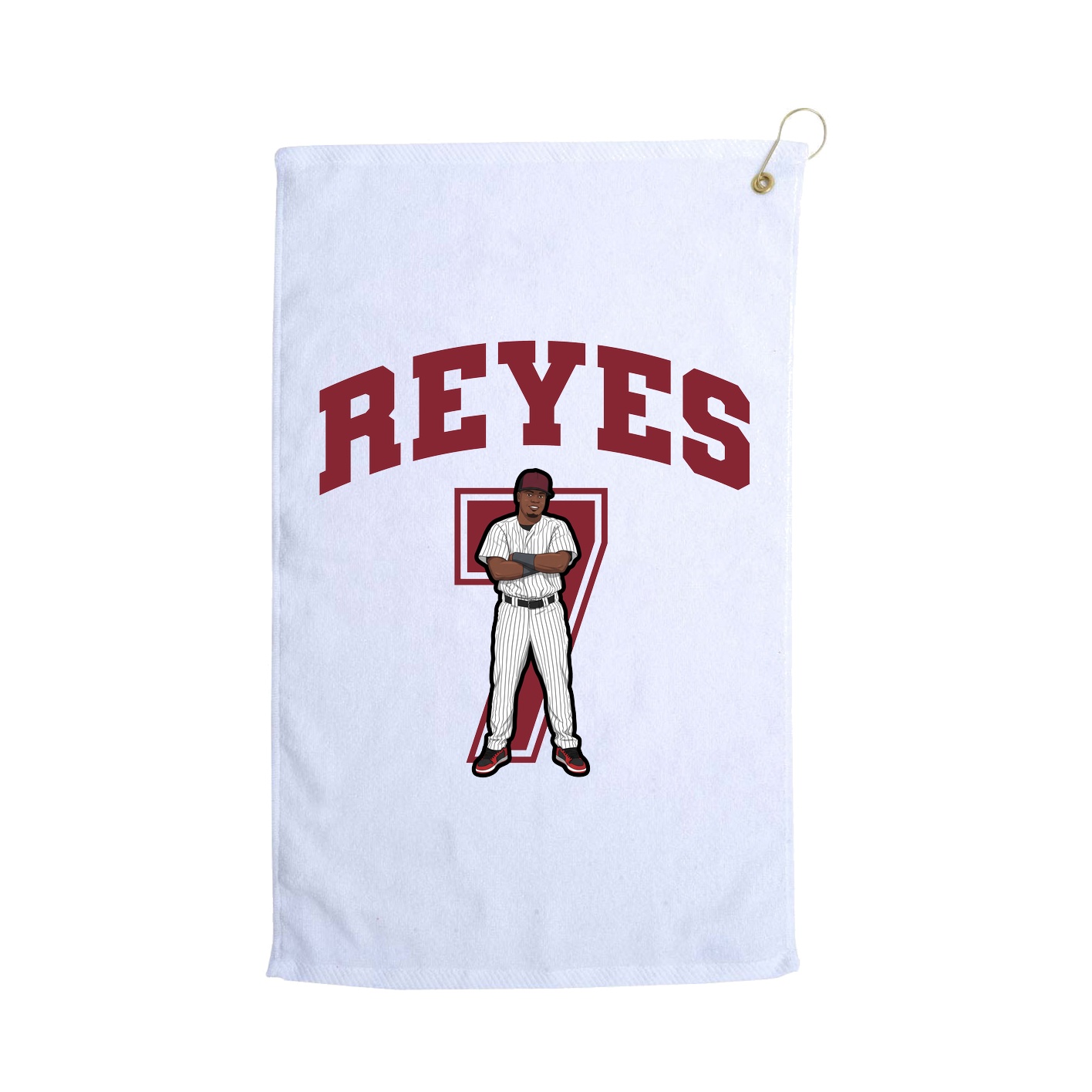 Golf Towel — Number in White