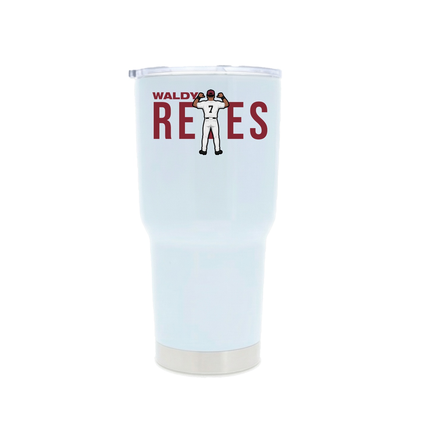 30oz Stainless Steel Tumbler — Player Name in White